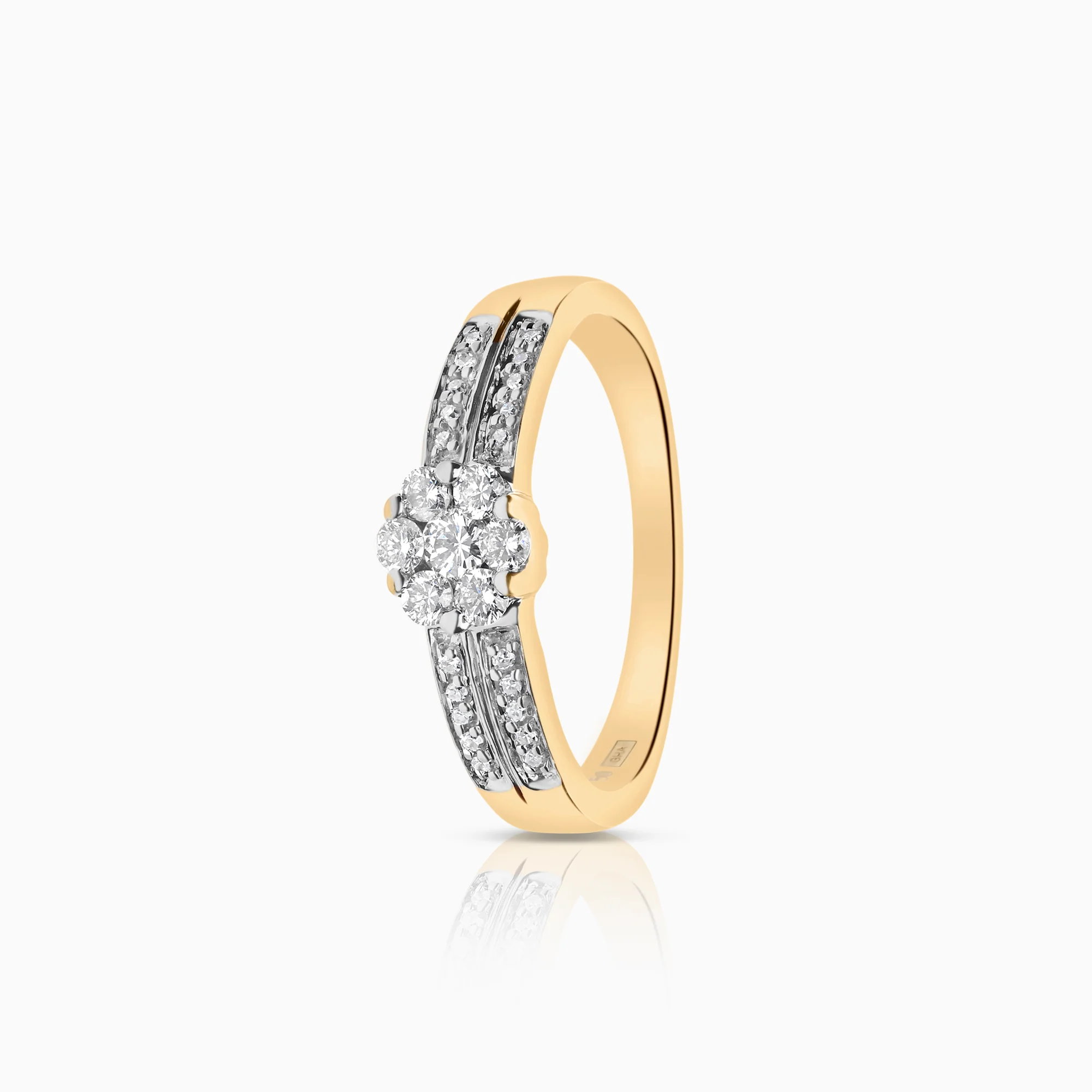 Diamond ring 0.27ct 18K gold