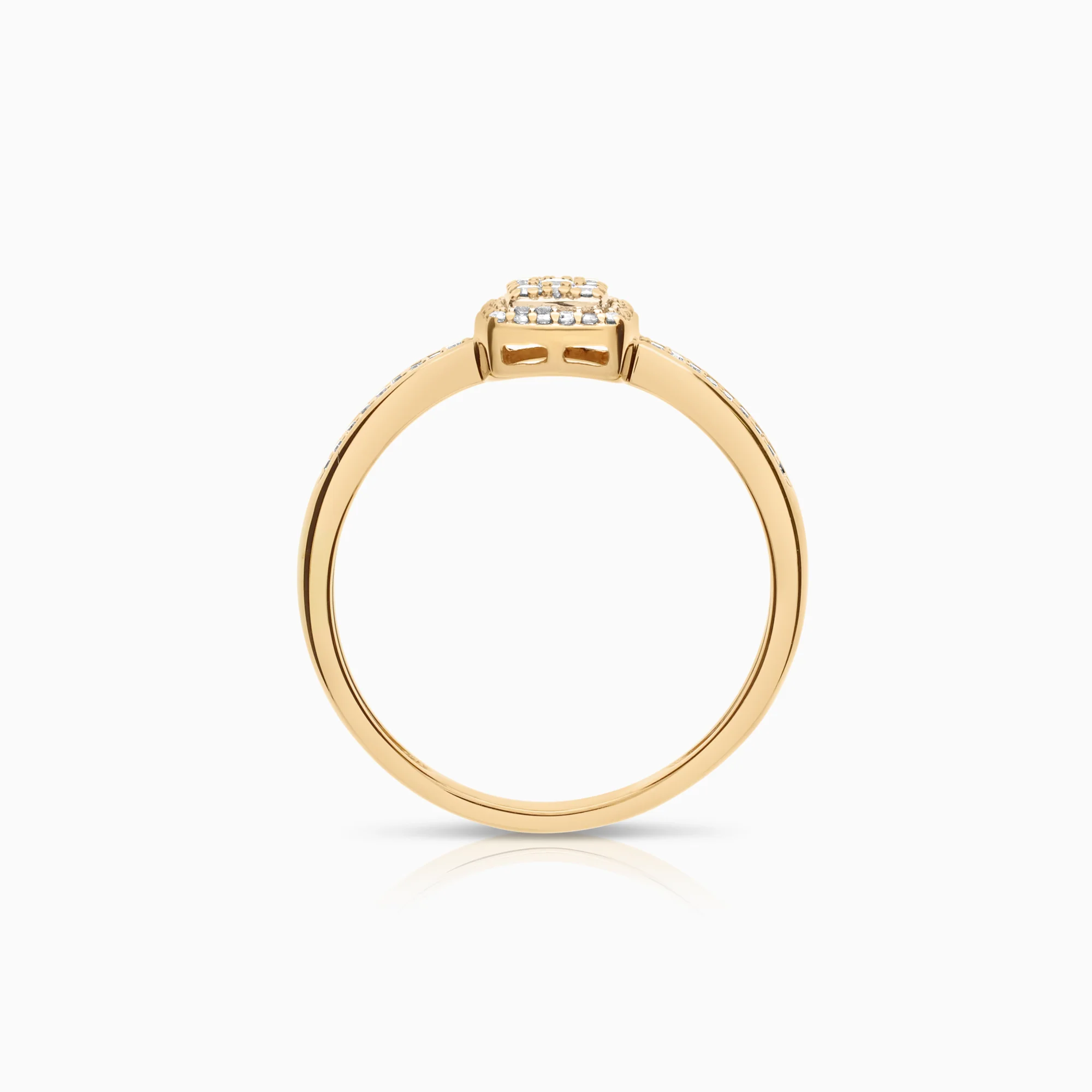 Diamond ring 0.27ct 18K gold - Image 2