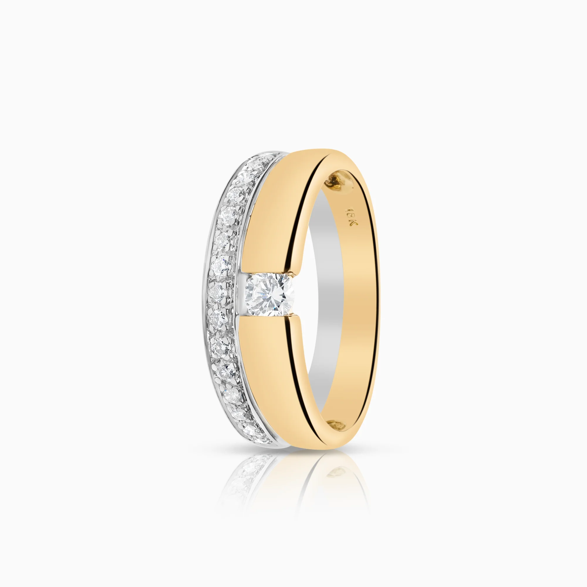 Diamond ring 0.30ct 18K gold