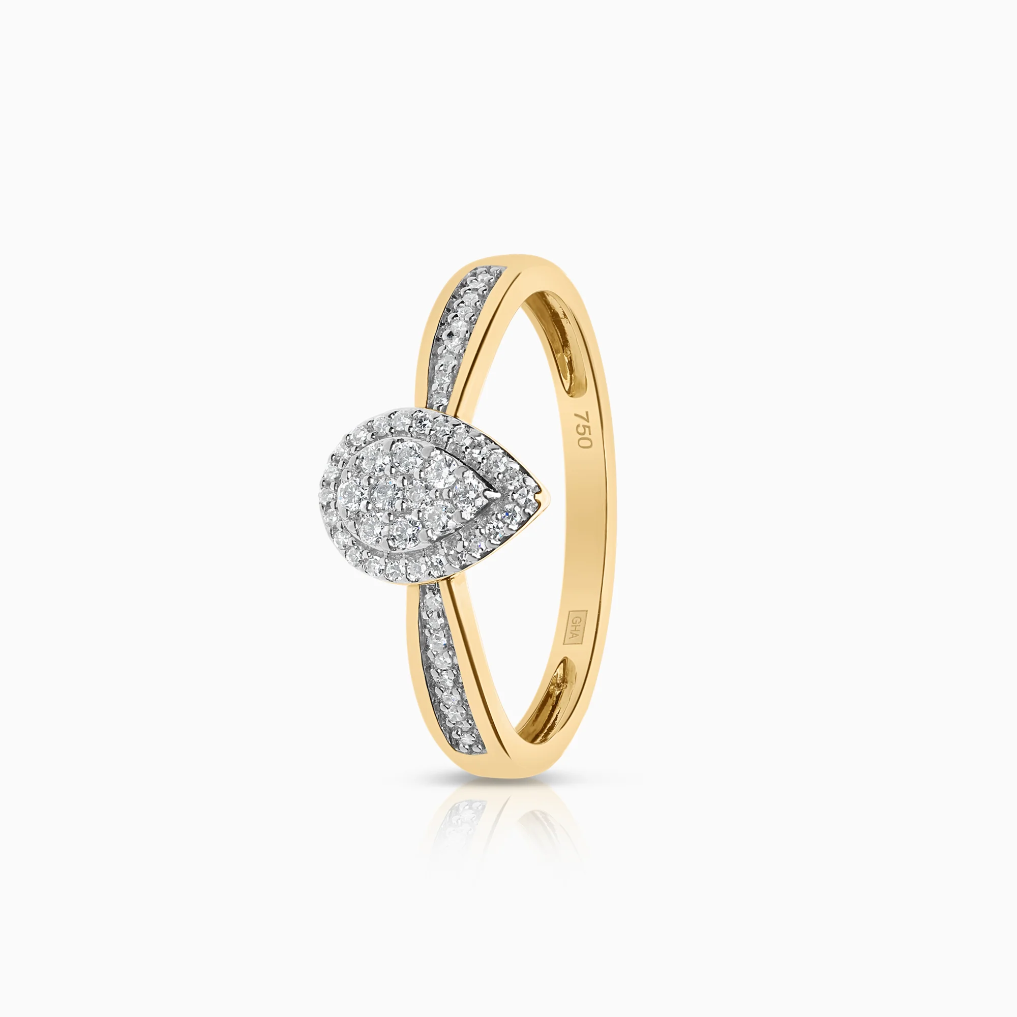 Diamond ring 0.31ct 18K gold