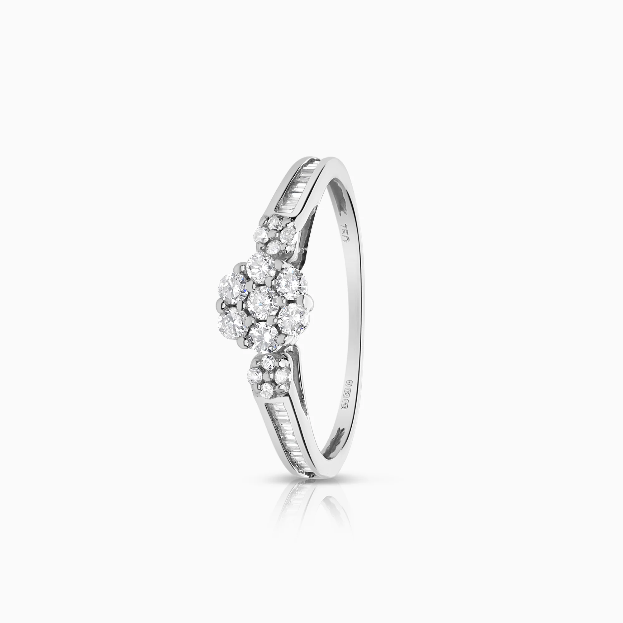 Diamond ring 0.33ct 18K white gold