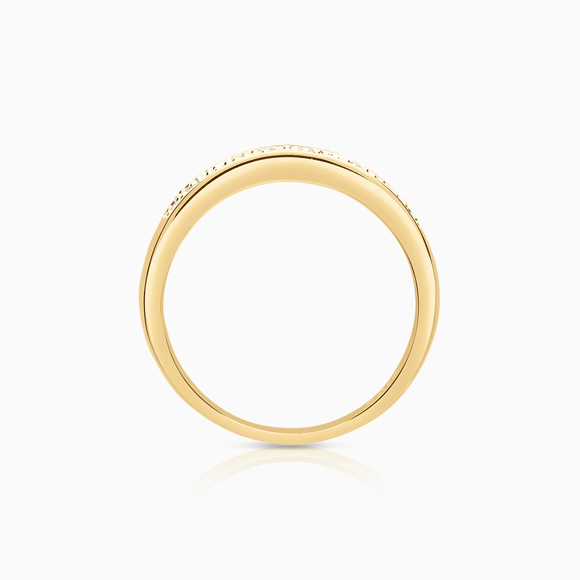 Diamond ring 0.36ct 18K yellow gold - Image 2