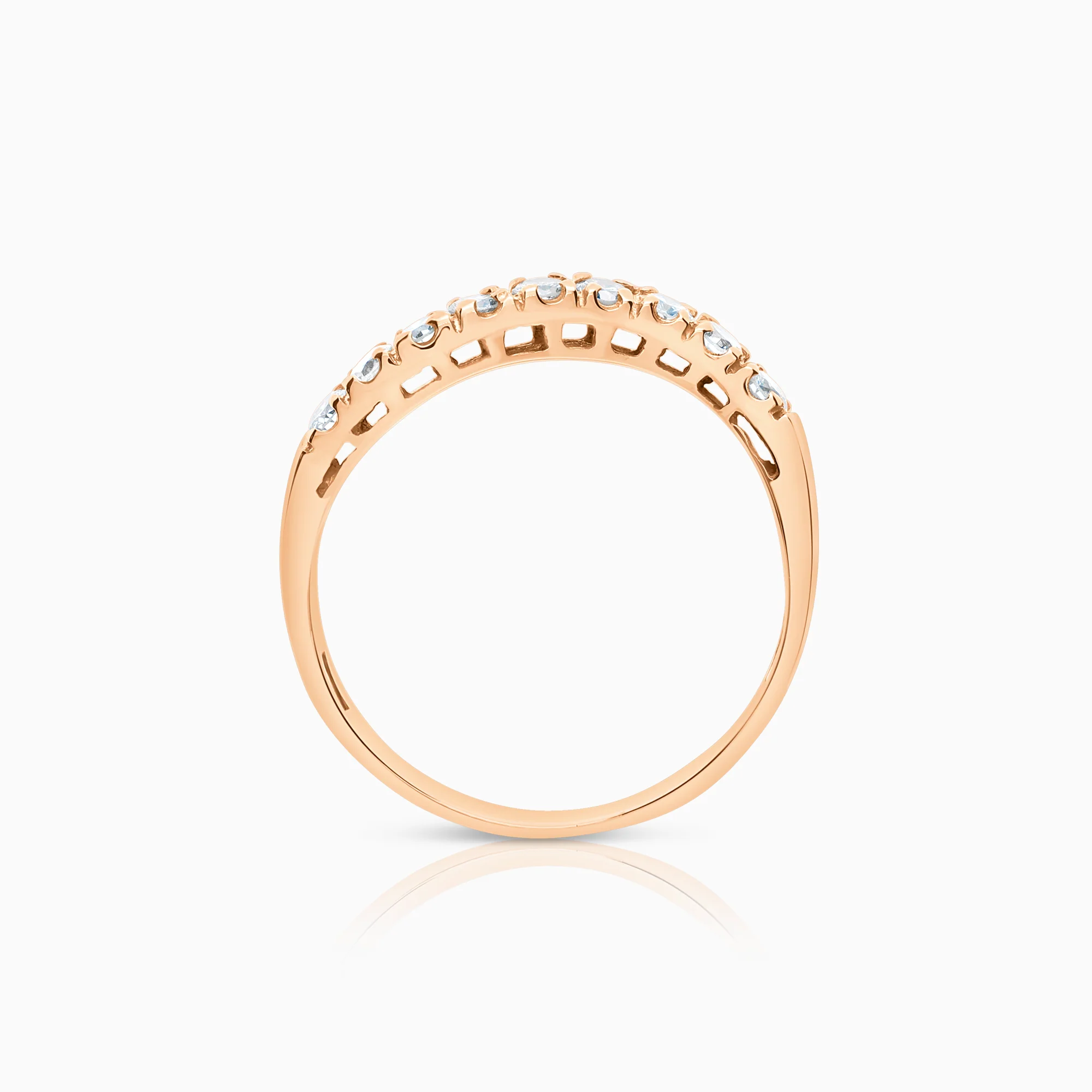 Diamond ring 0.40ct 18K rose gold - Image 2