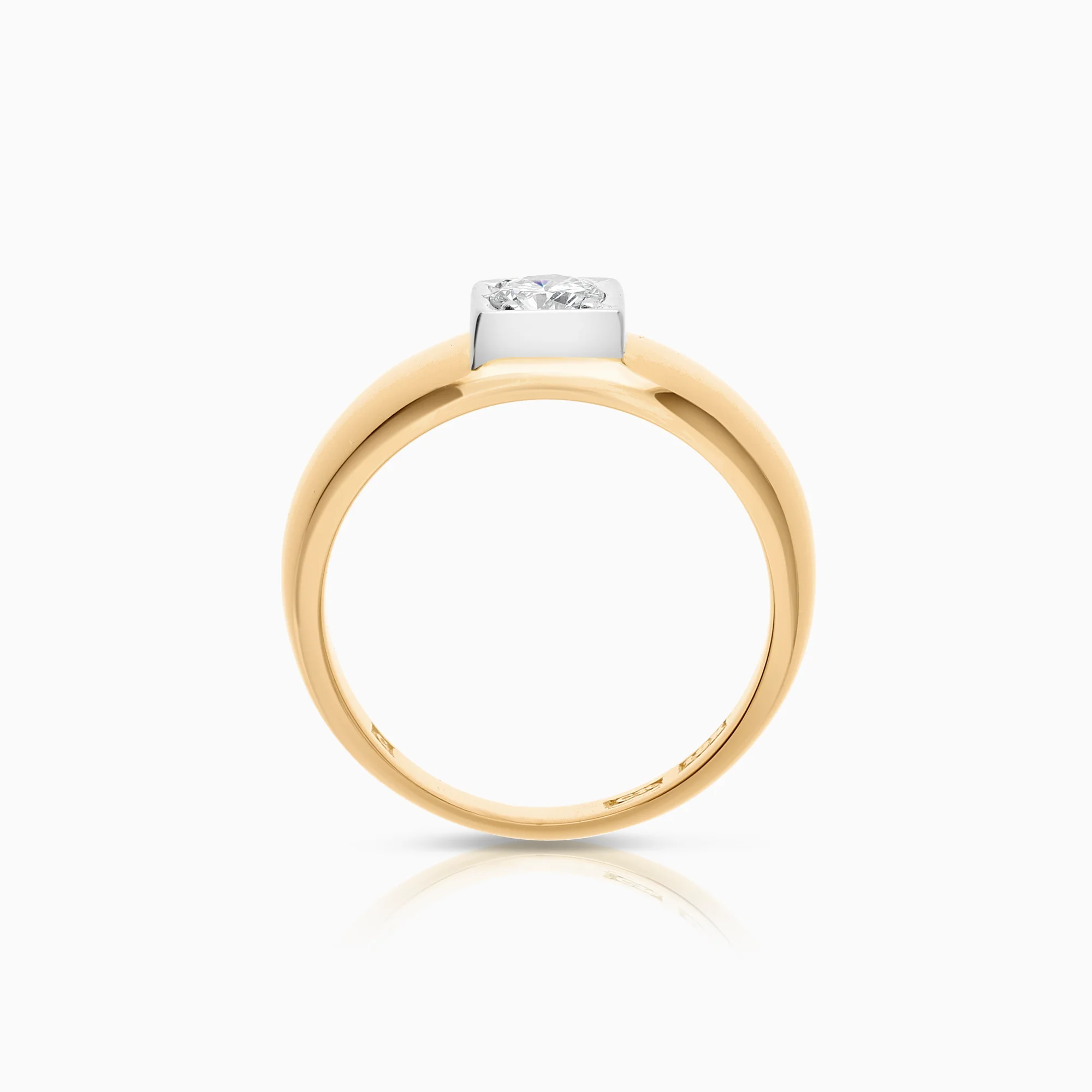 Diamond ring 0.40ct 18K gold - Image 2