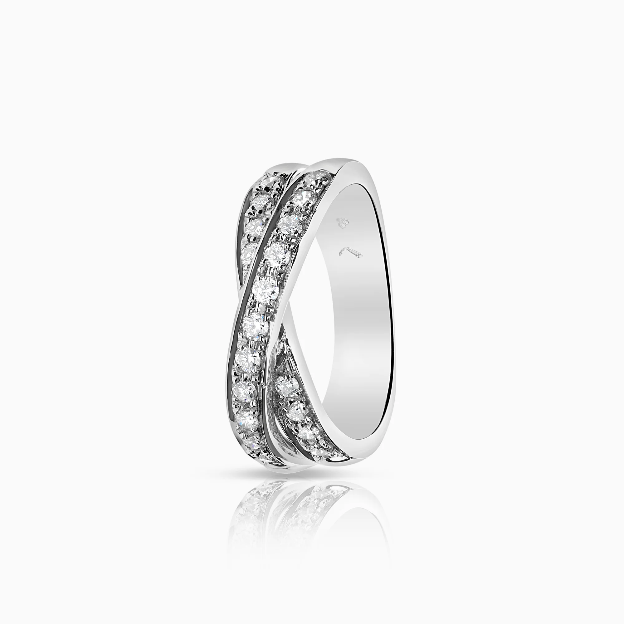 Diamond ring 0.40ct 18K white gold