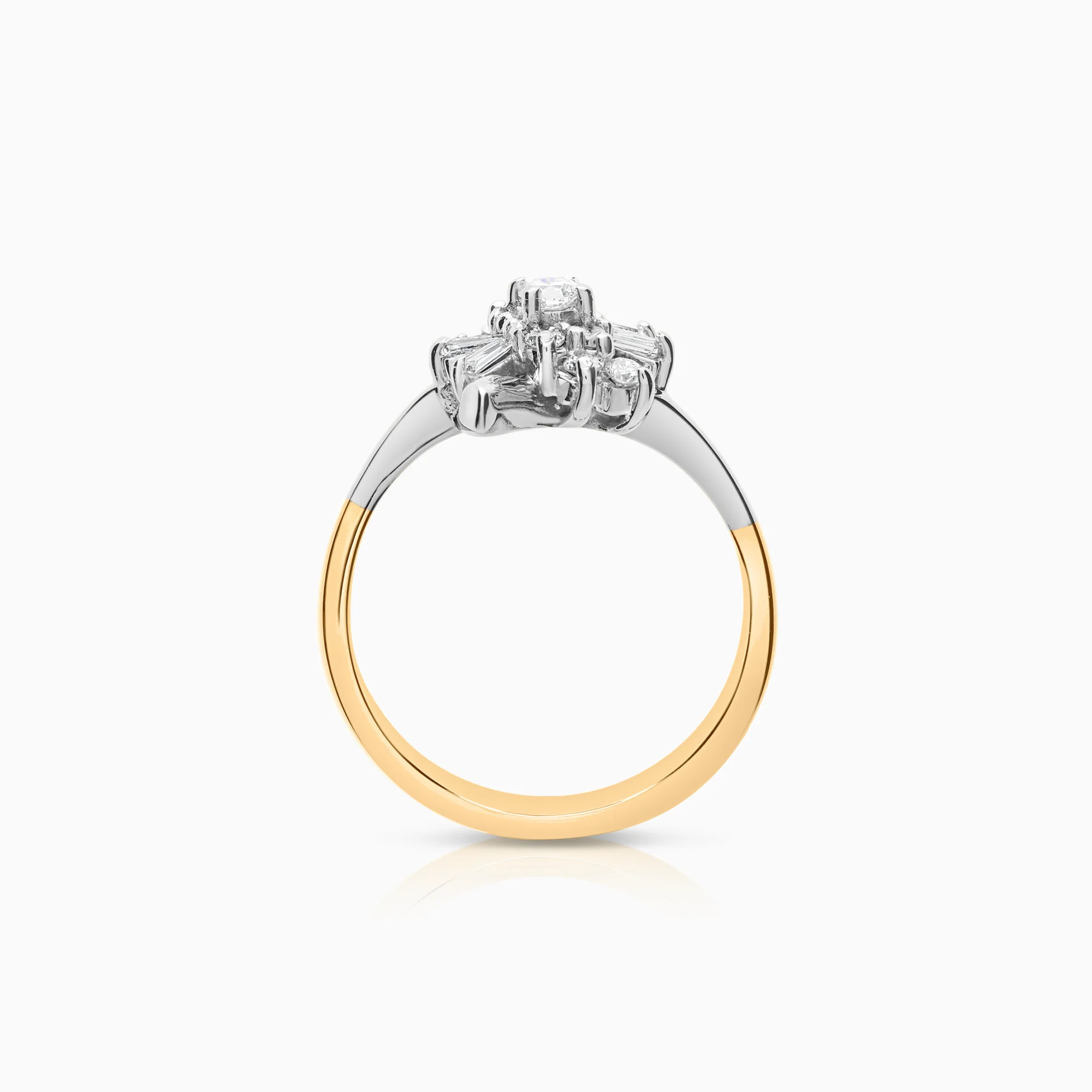Diamond ring 0.42ct 18K gold - Image 2
