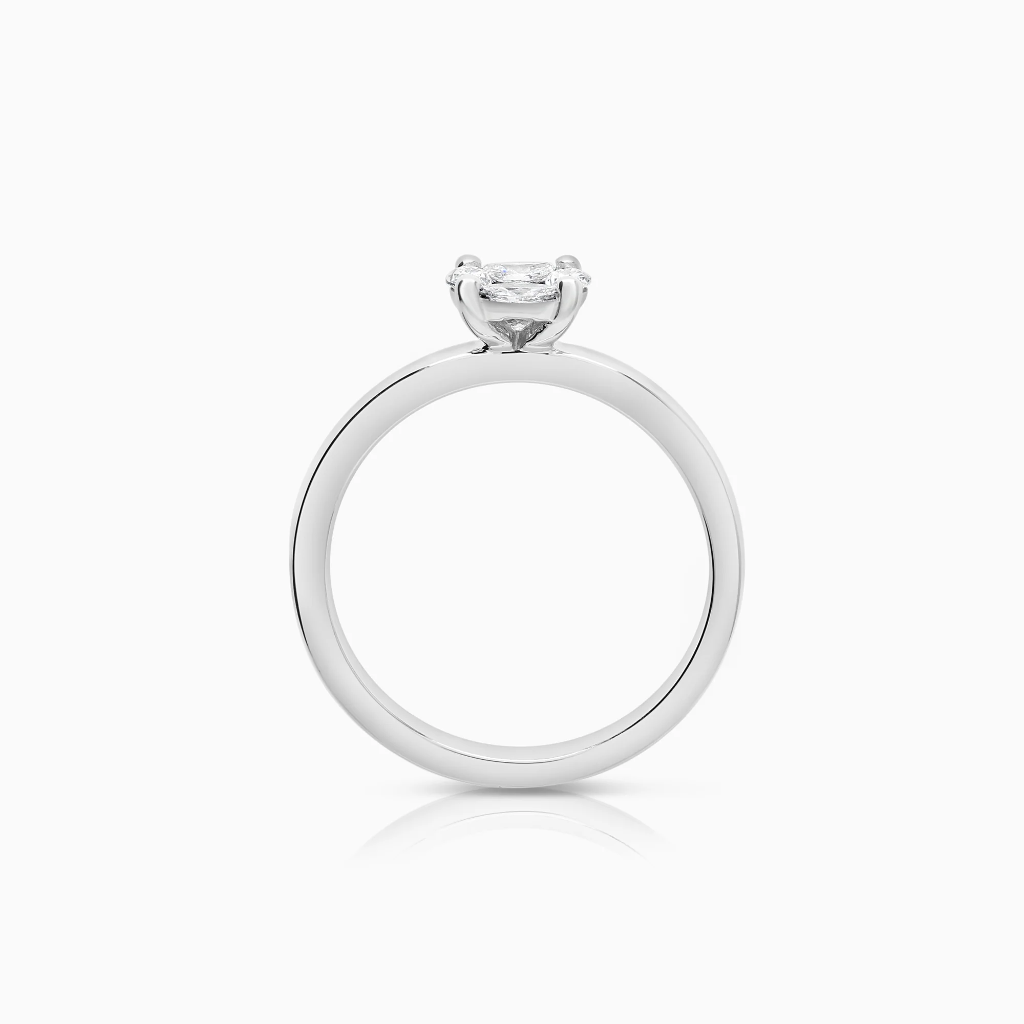 Diamond ring 0.43ct 18K white gold - Image 2