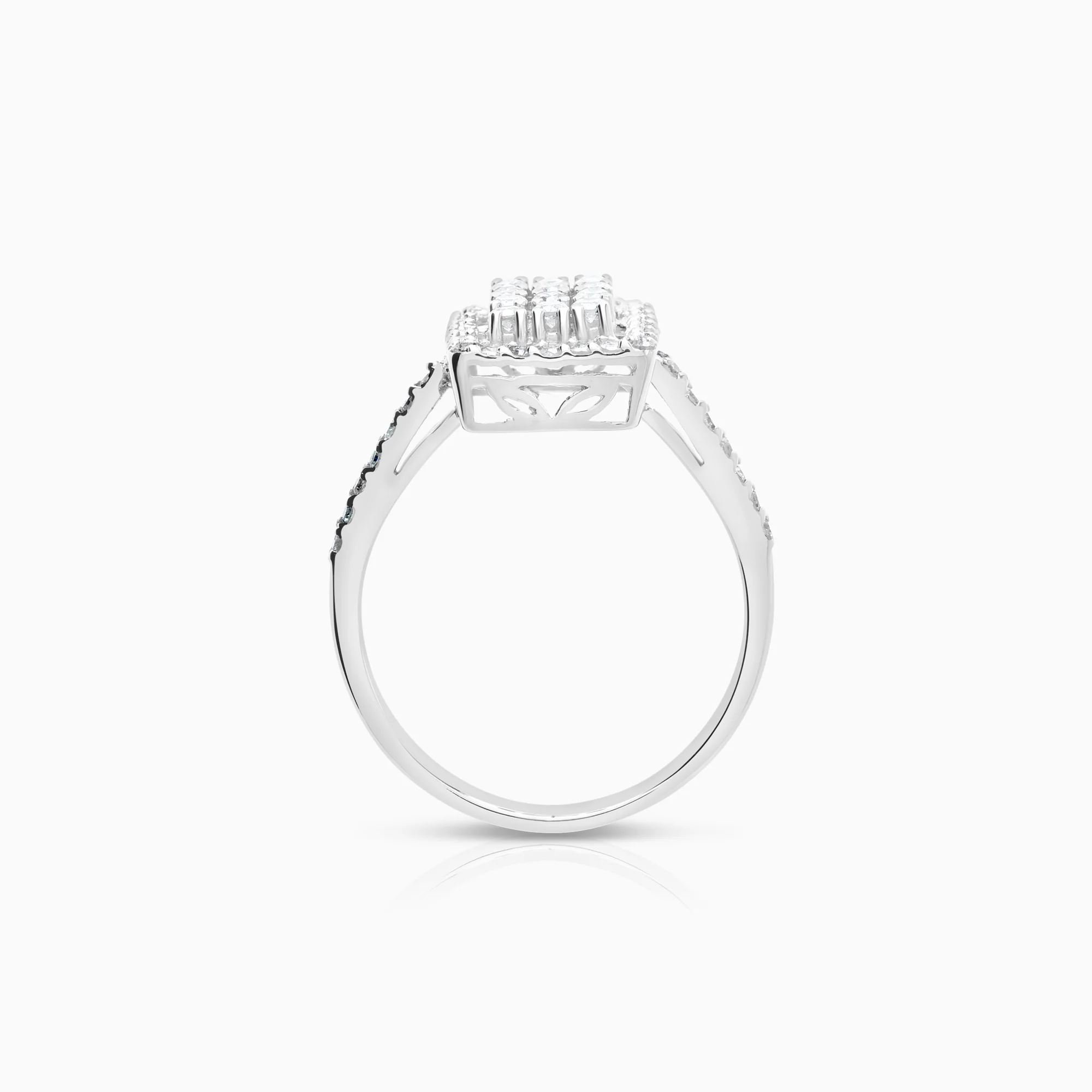 Diamond ring 0.46ct 18K white gold - Image 2