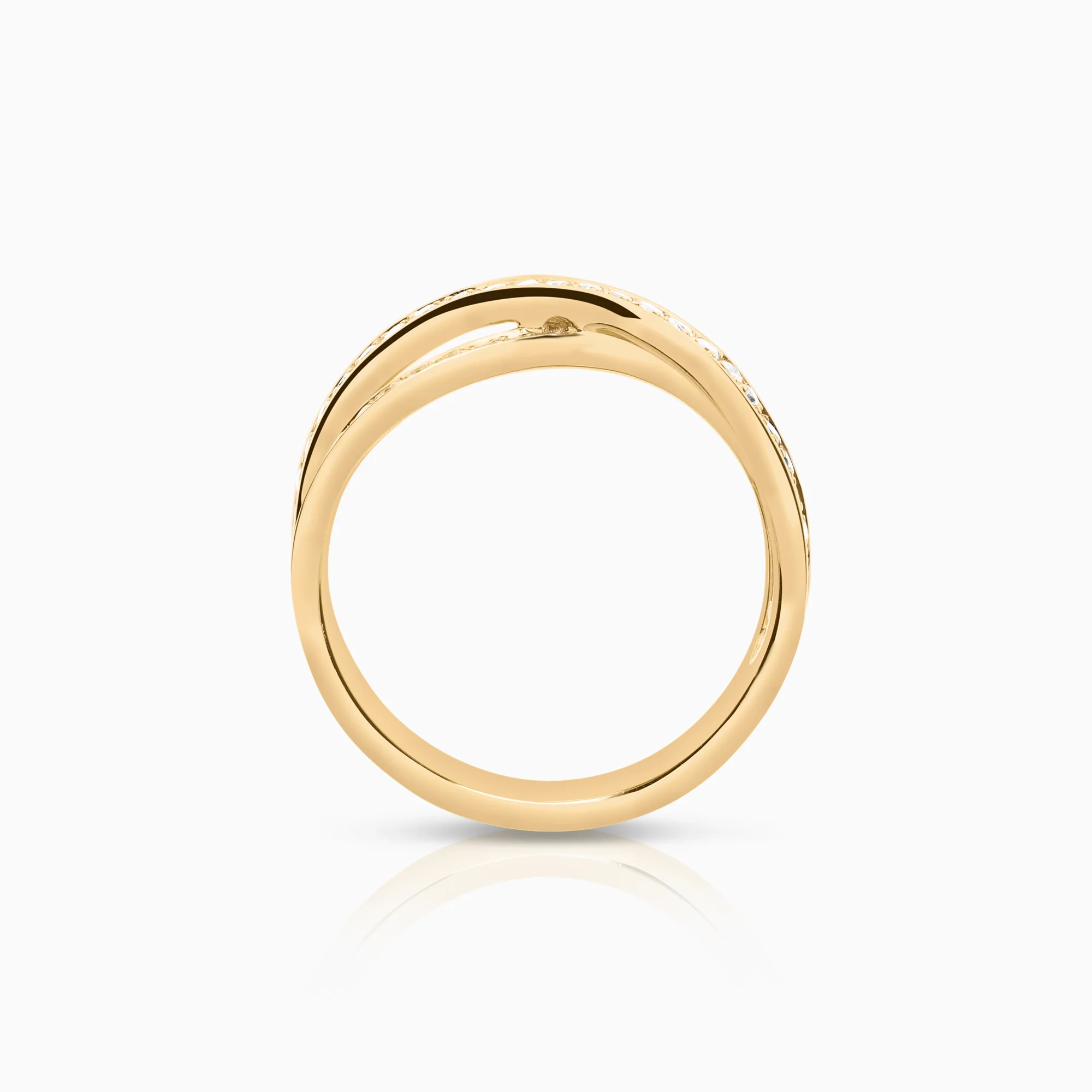 Diamond ring 0.49ct 18K gold - Image 2