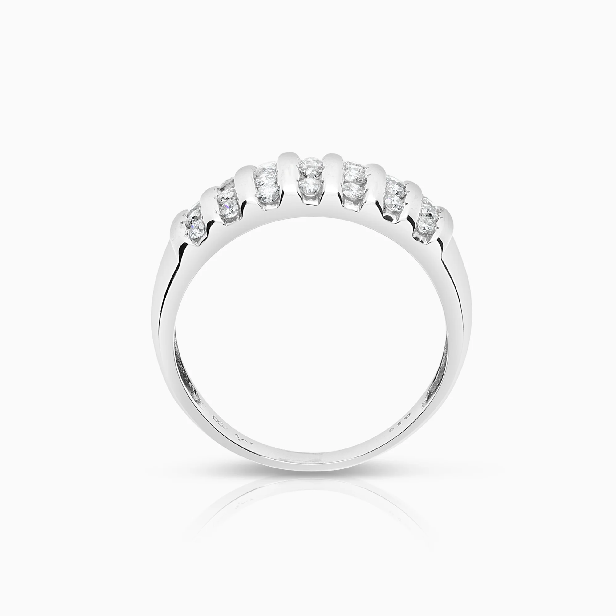 Diamond ring 0.50ct 18K white gold - Image 2