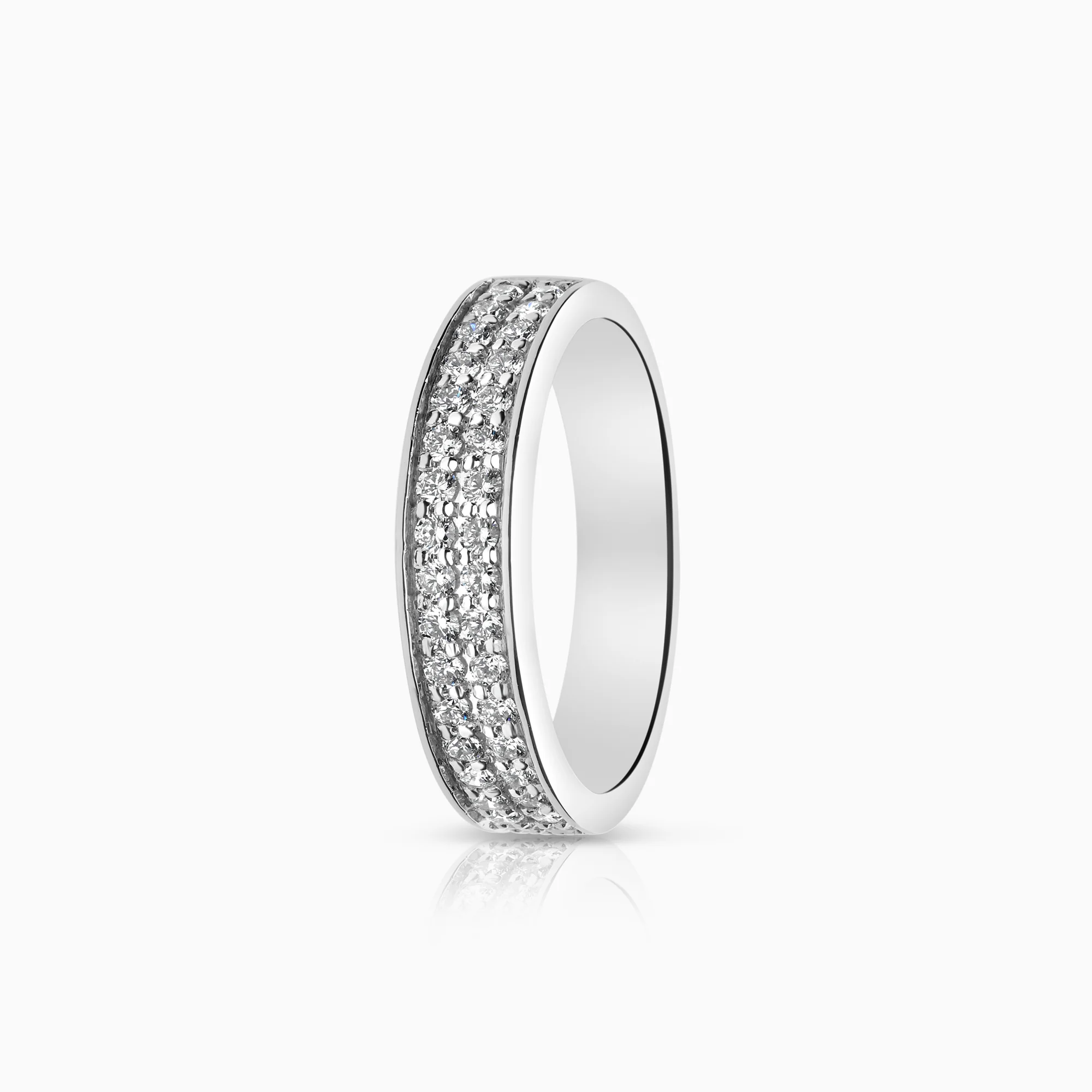 Diamond ring 0.51ct 18K white gold
