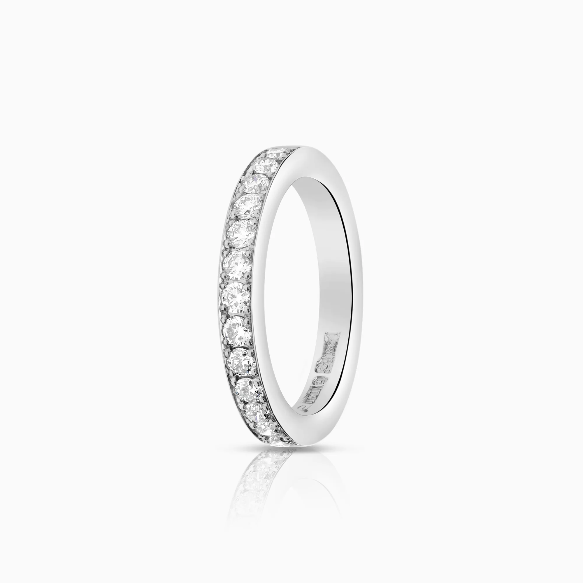 Diamond ring 0.52ct 18K white gold