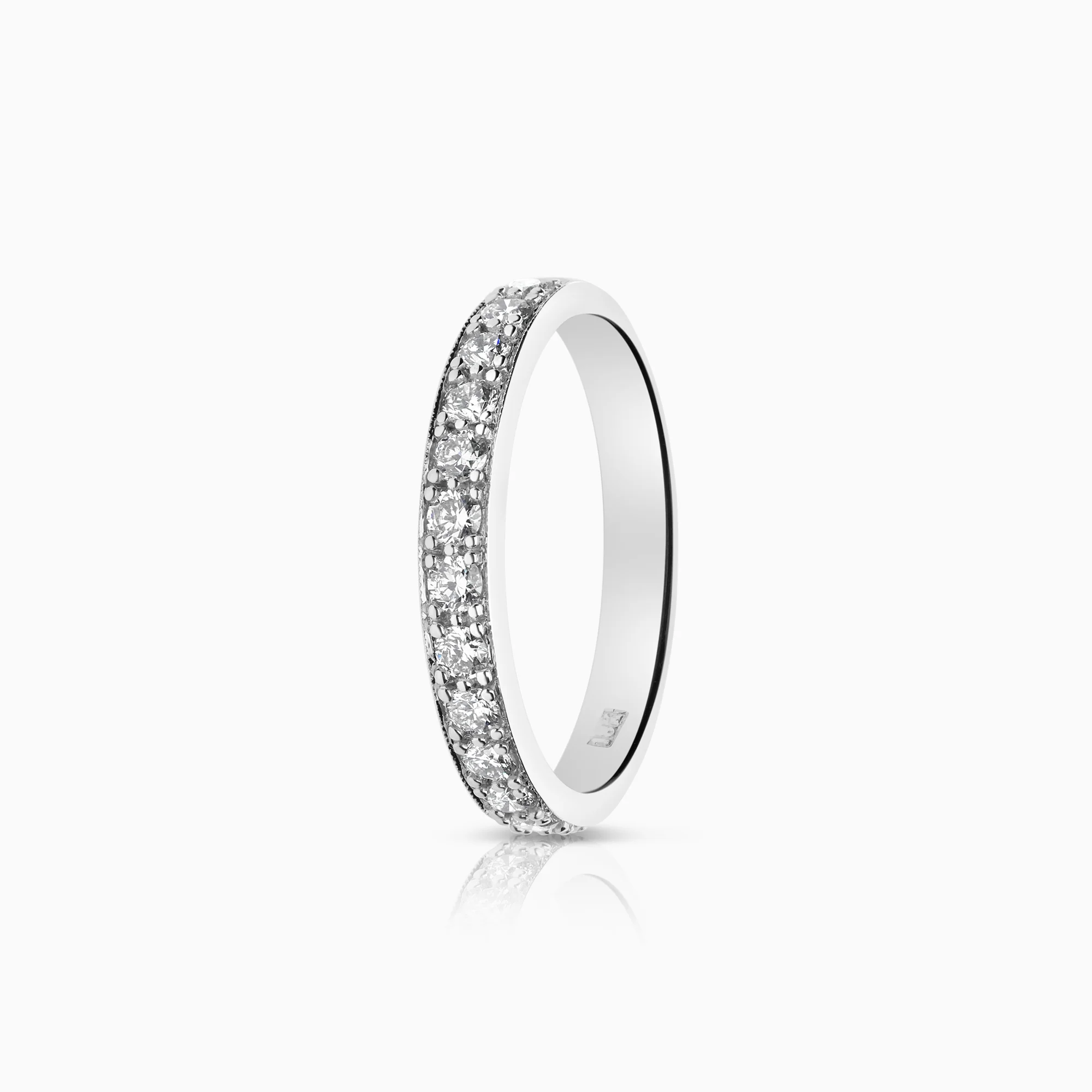 Diamond ring 0.52ct 18K white gold