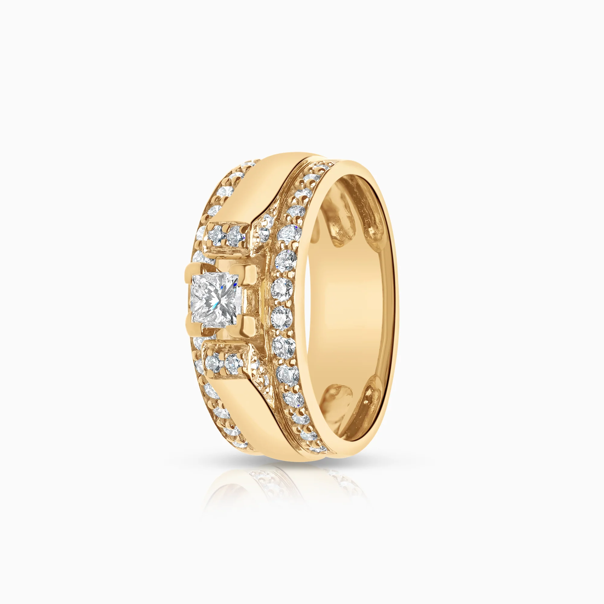 Diamond ring 0.54ct 18K gold