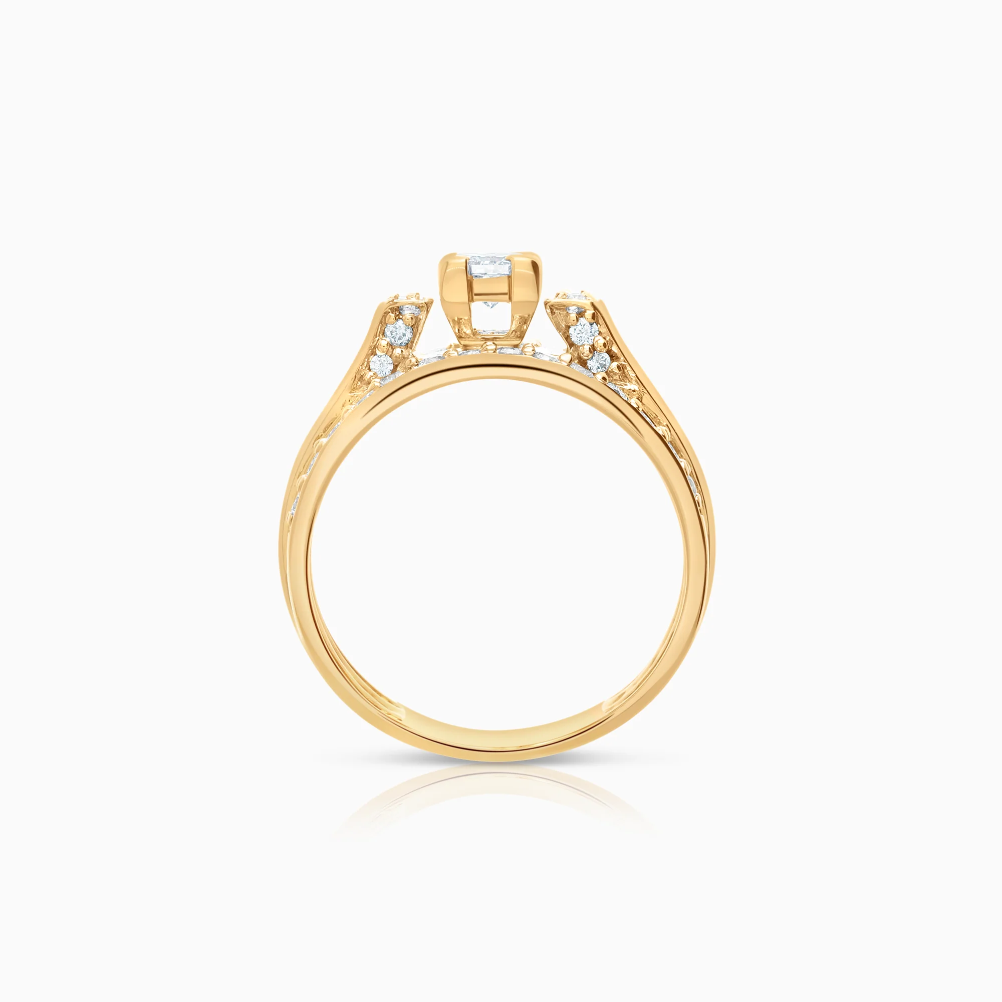Diamond ring 0.54ct 18K gold - Image 2