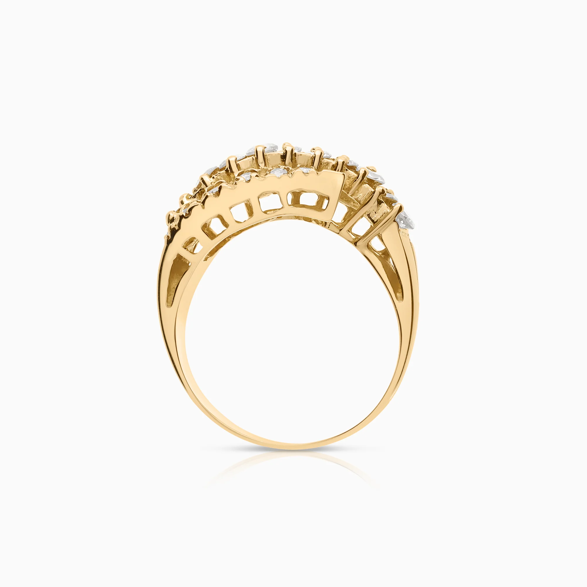 Diamond ring 0.63ct 18K gold - Image 2