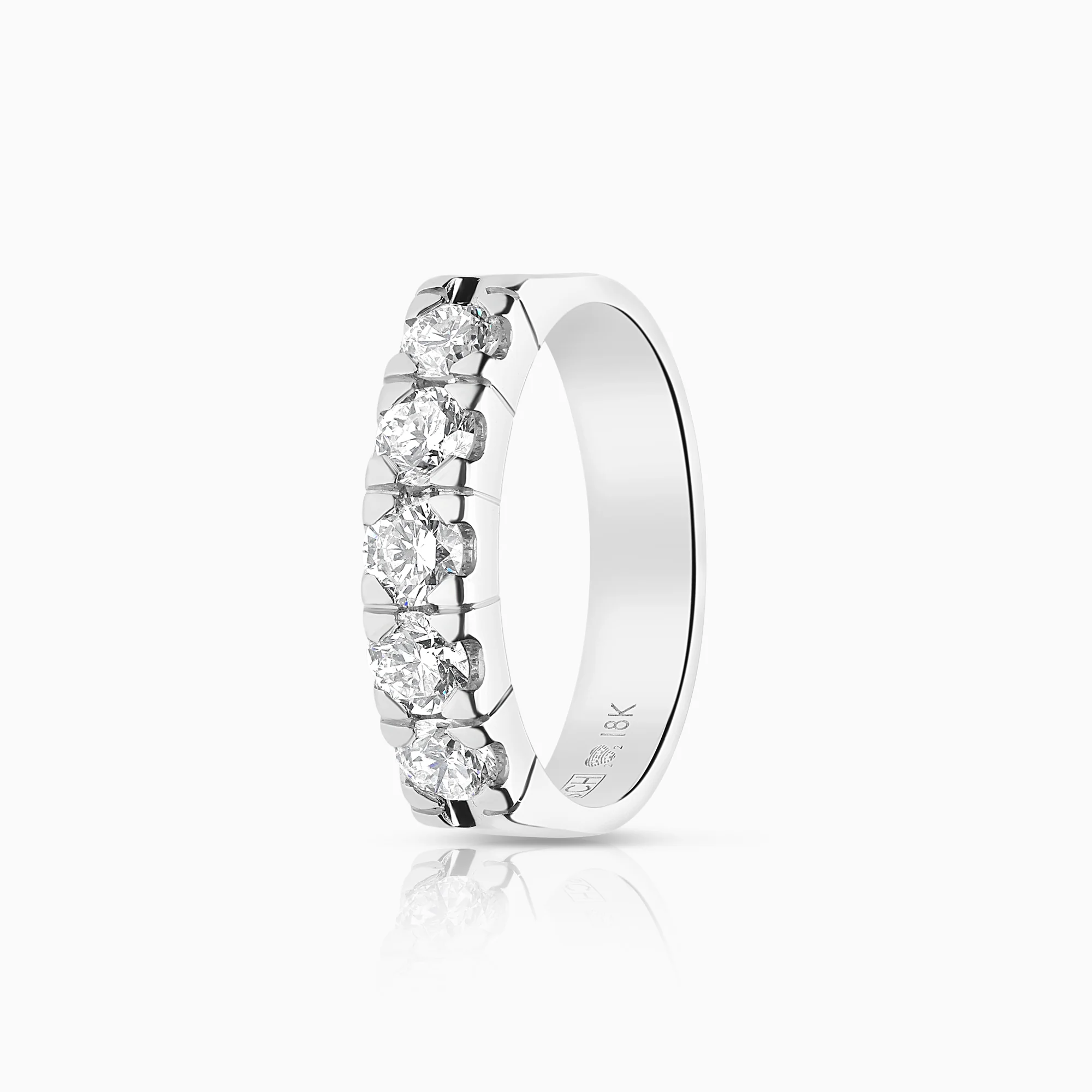 Diamond ring 0.75ct 18K white gold