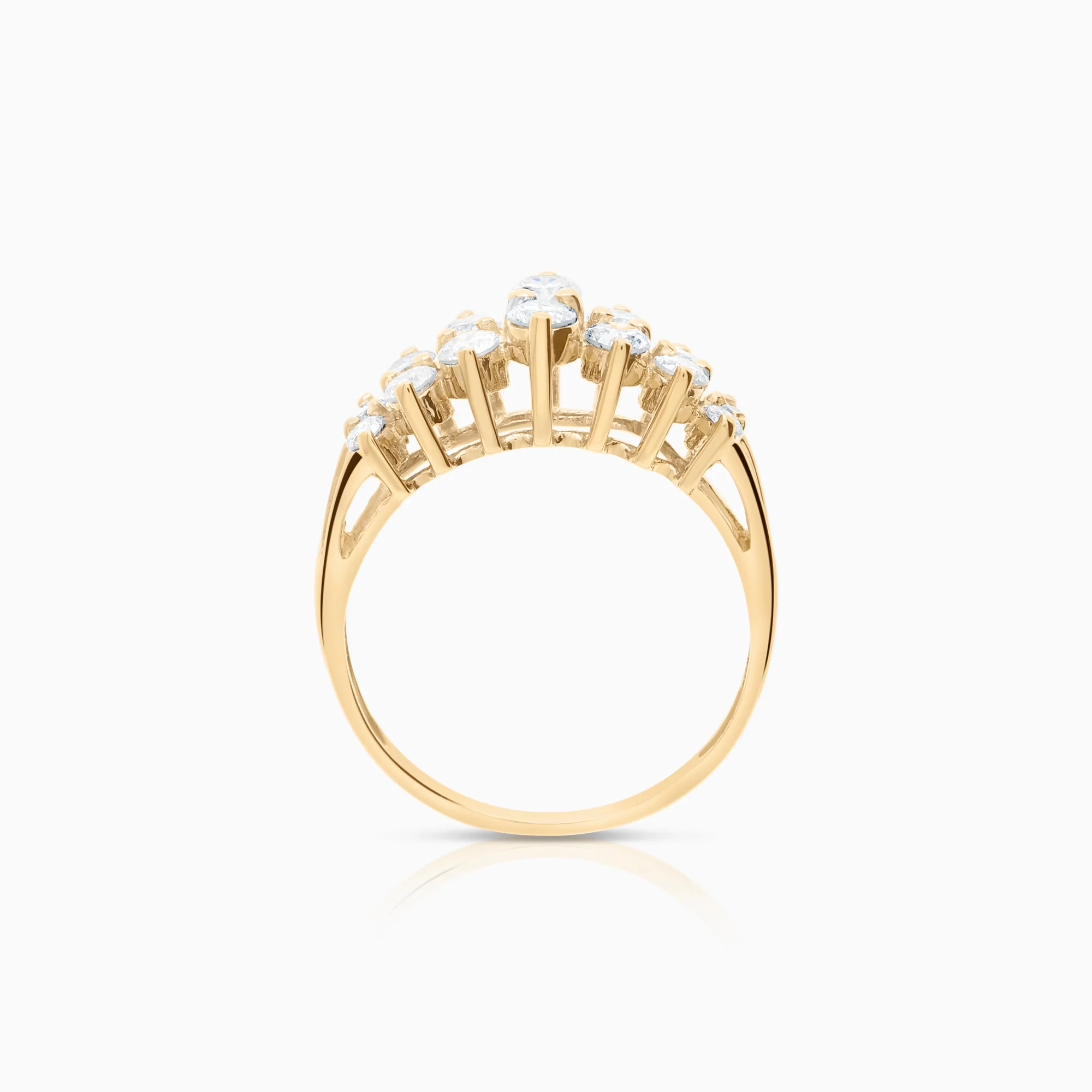 Diamond ring 0.84ct 14K gold - Image 2