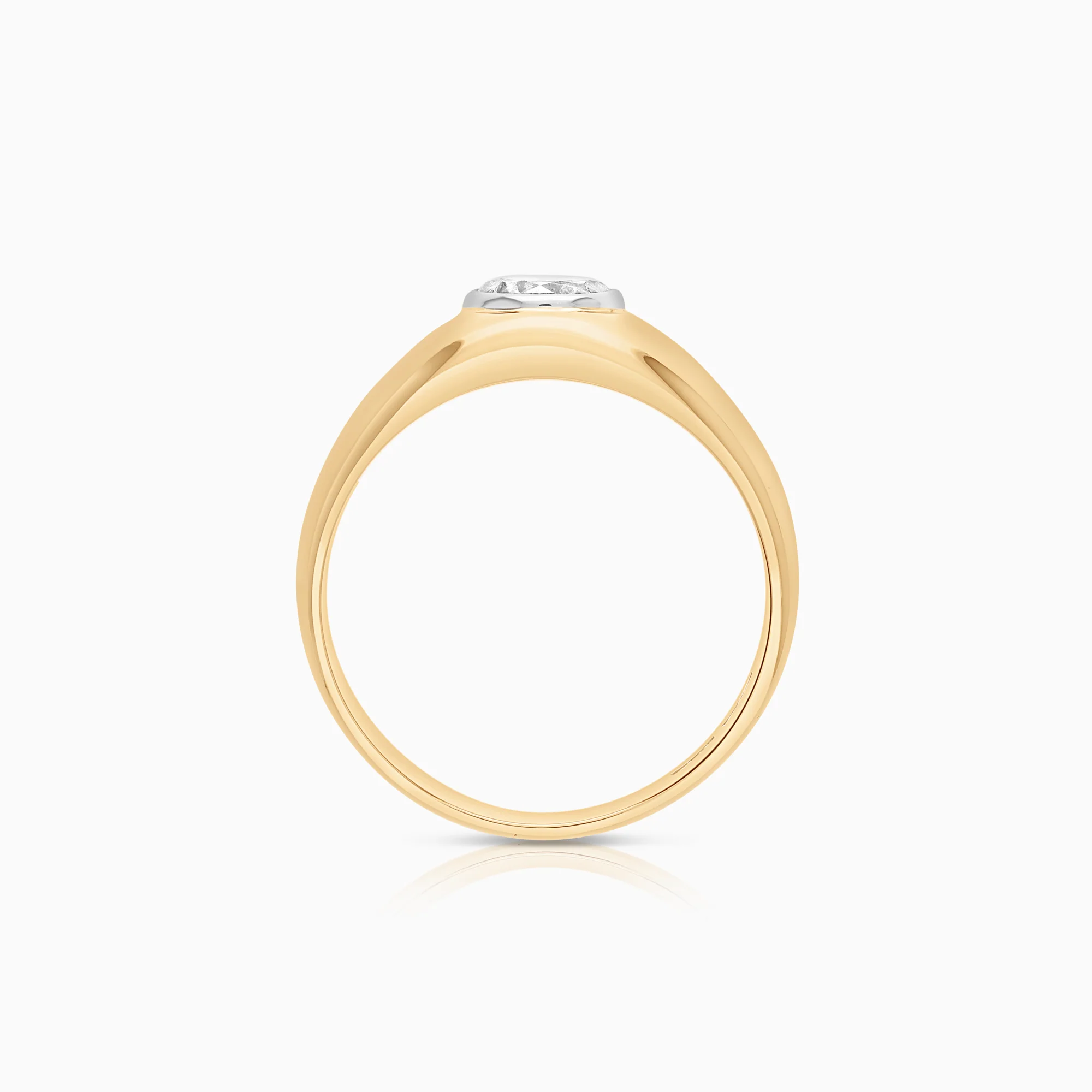 Diamond ring 0.90ct 18K gold - Image 2