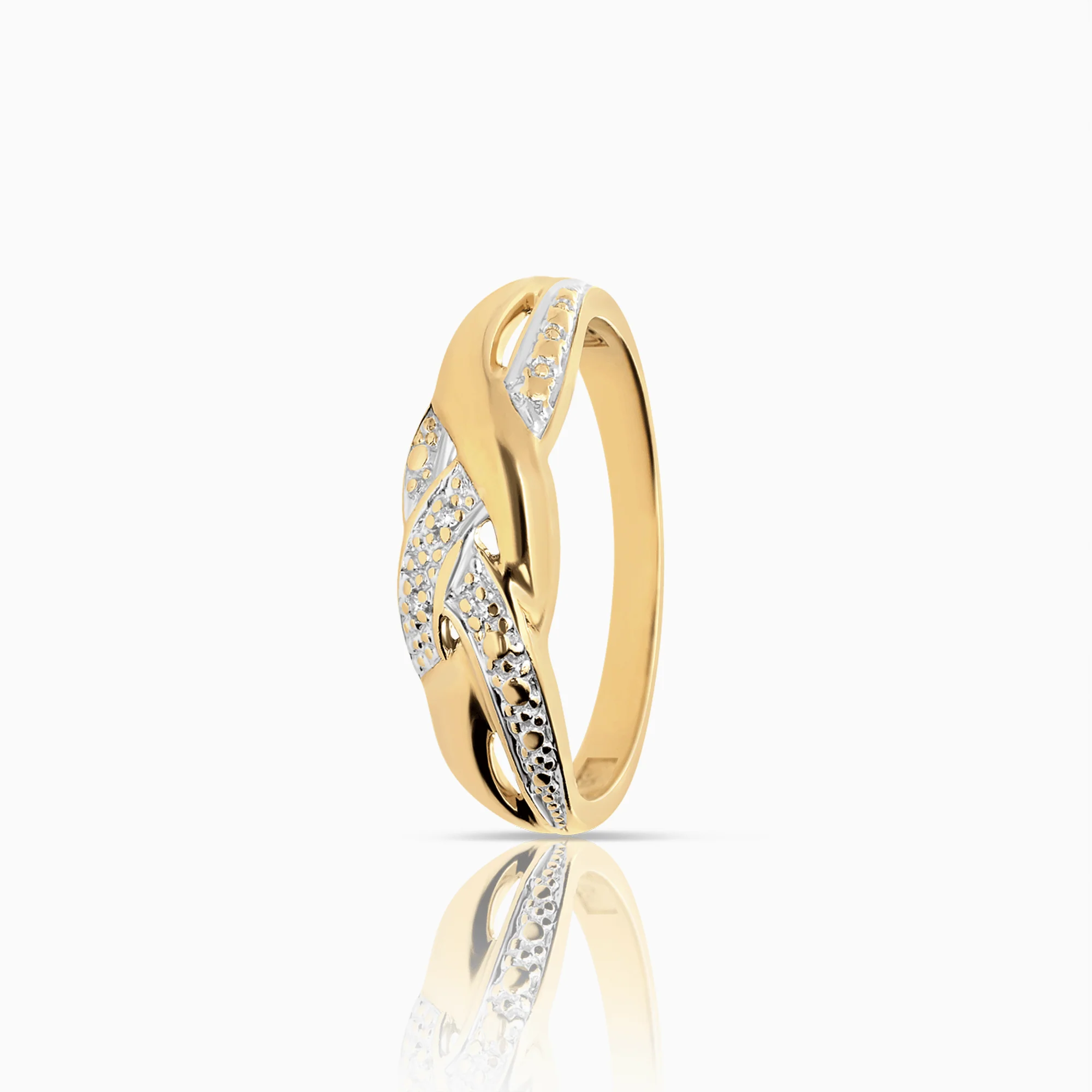 Diamond ring 0.015ct 18K gold