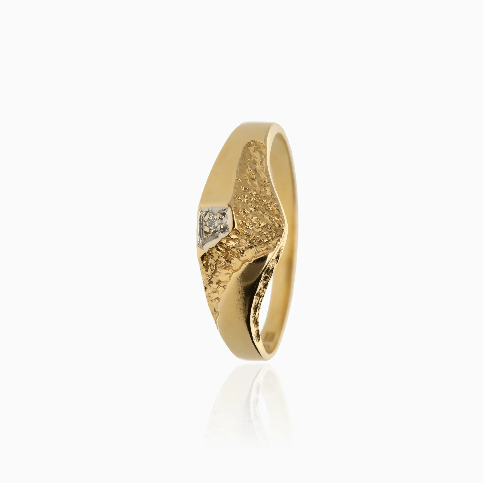 Diamond ring 0.01ct 18K gold