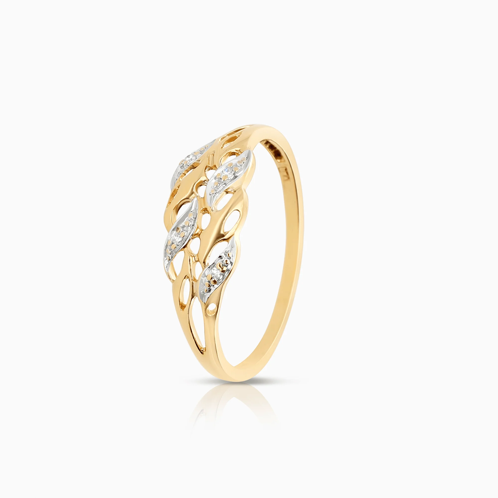 Diamond Ring 0.02ct 18K Gold - Image 2
