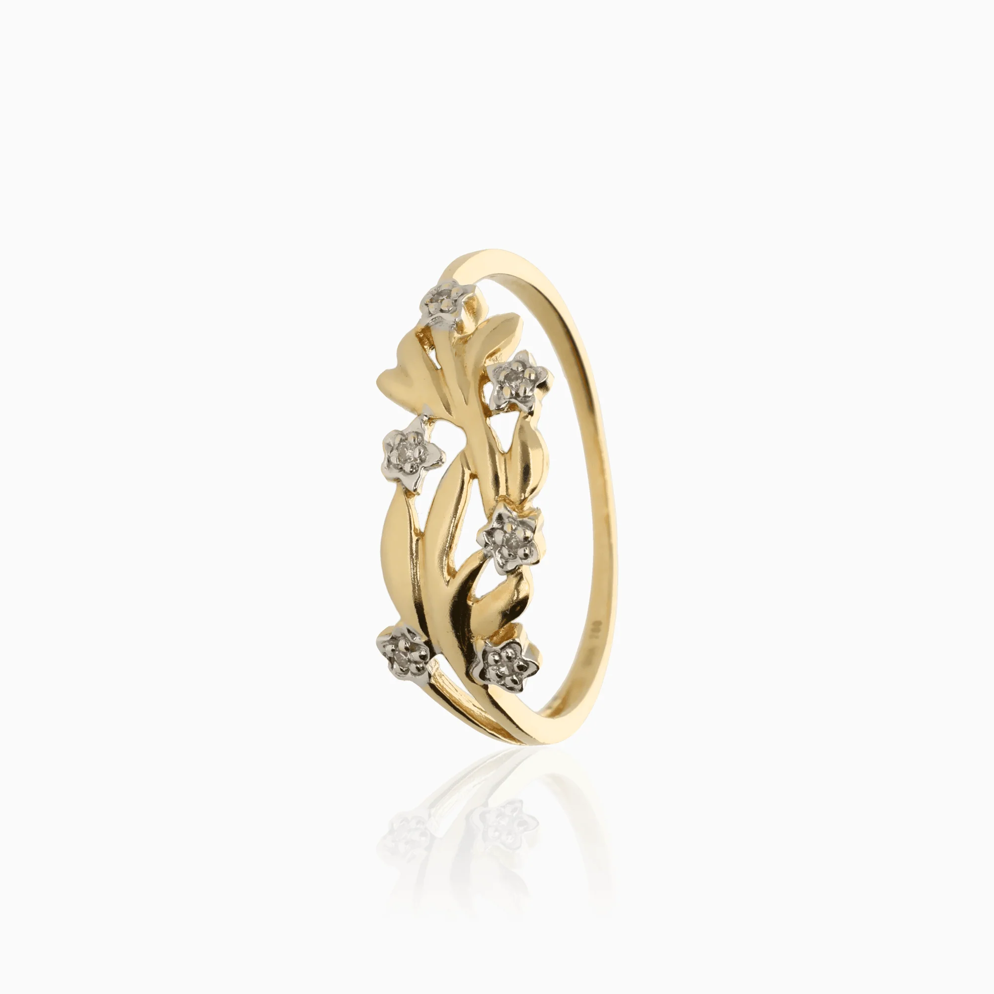 Diamond ring 0.03ct 18K gold