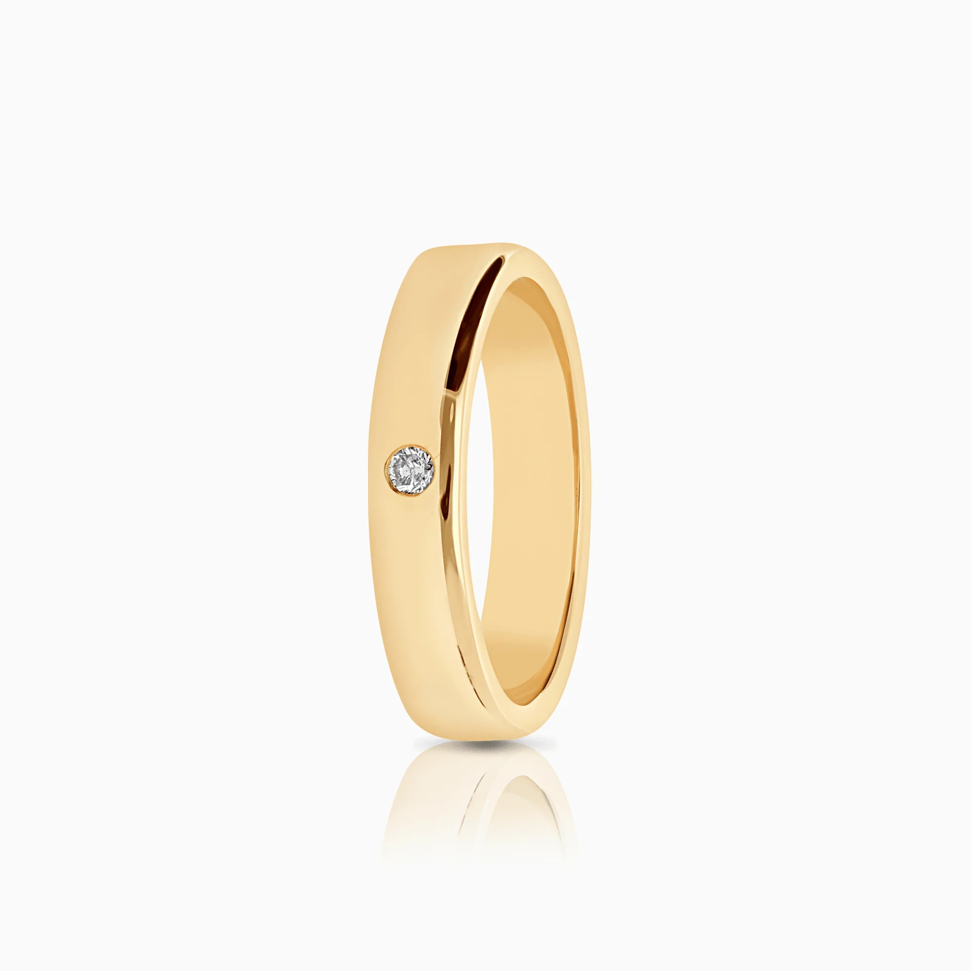 Diamond ring 0.03ct 18K gold