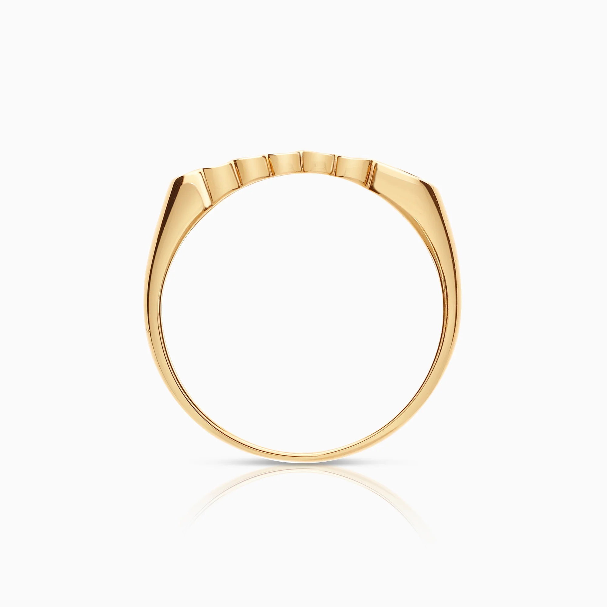 Diamond ring 0.03ct 18K gold - Image 2