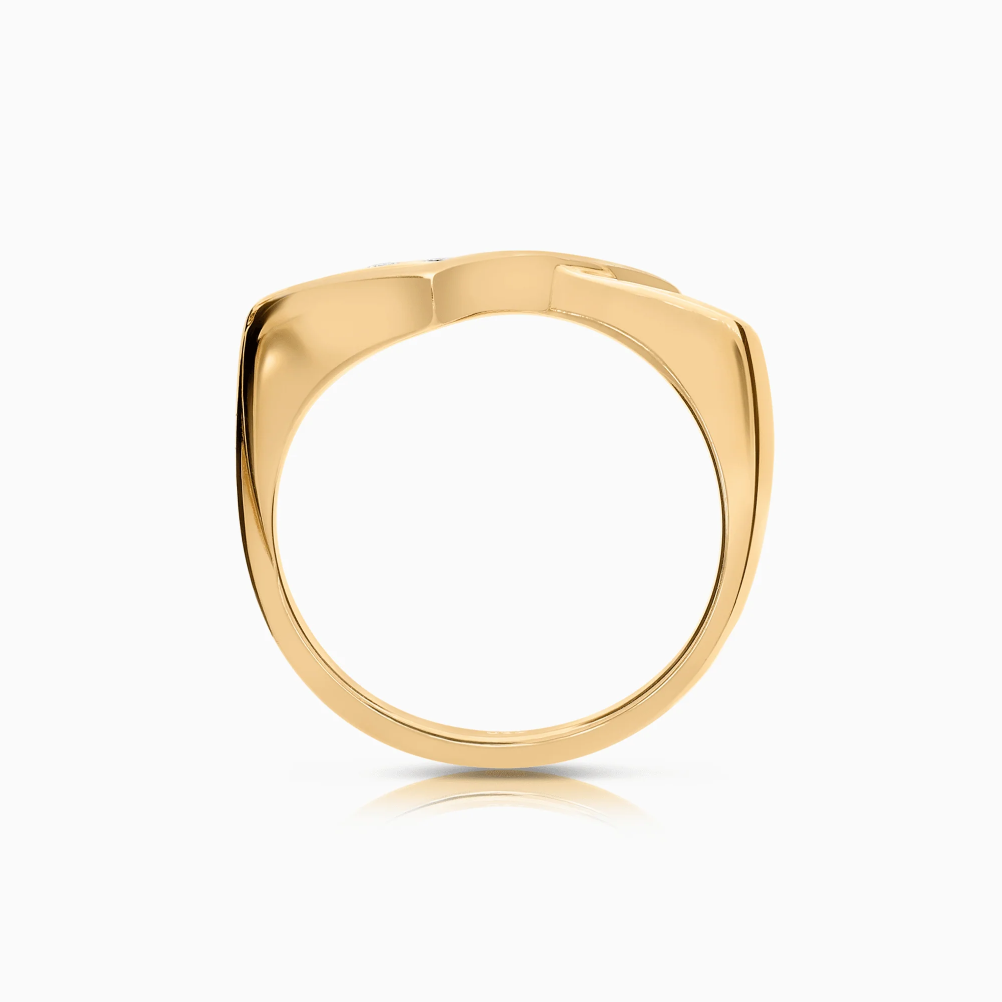 Diamond ring 0.04ct 18K gold - Image 2