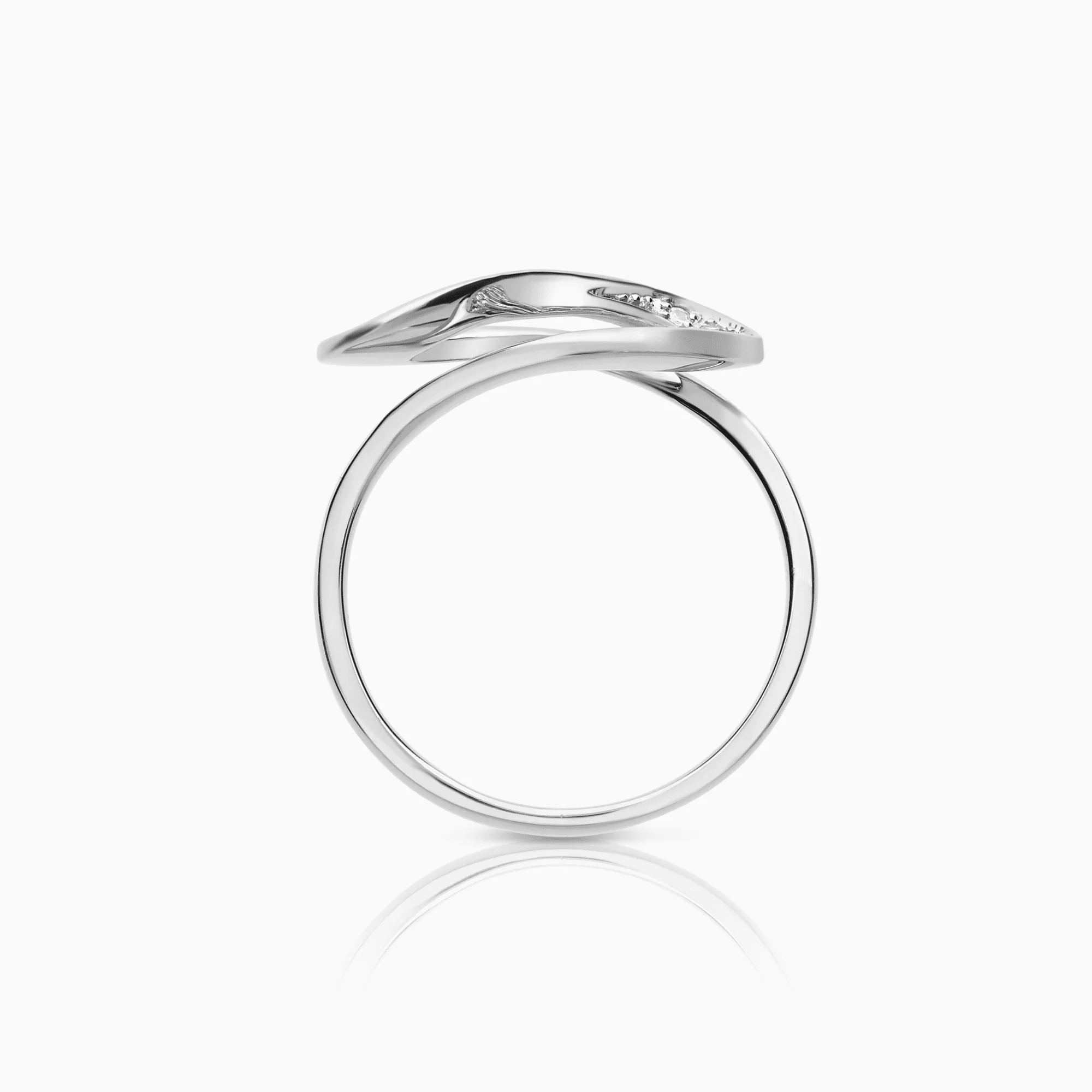 Diamond ring 0.05ct 18K white gold - Image 2