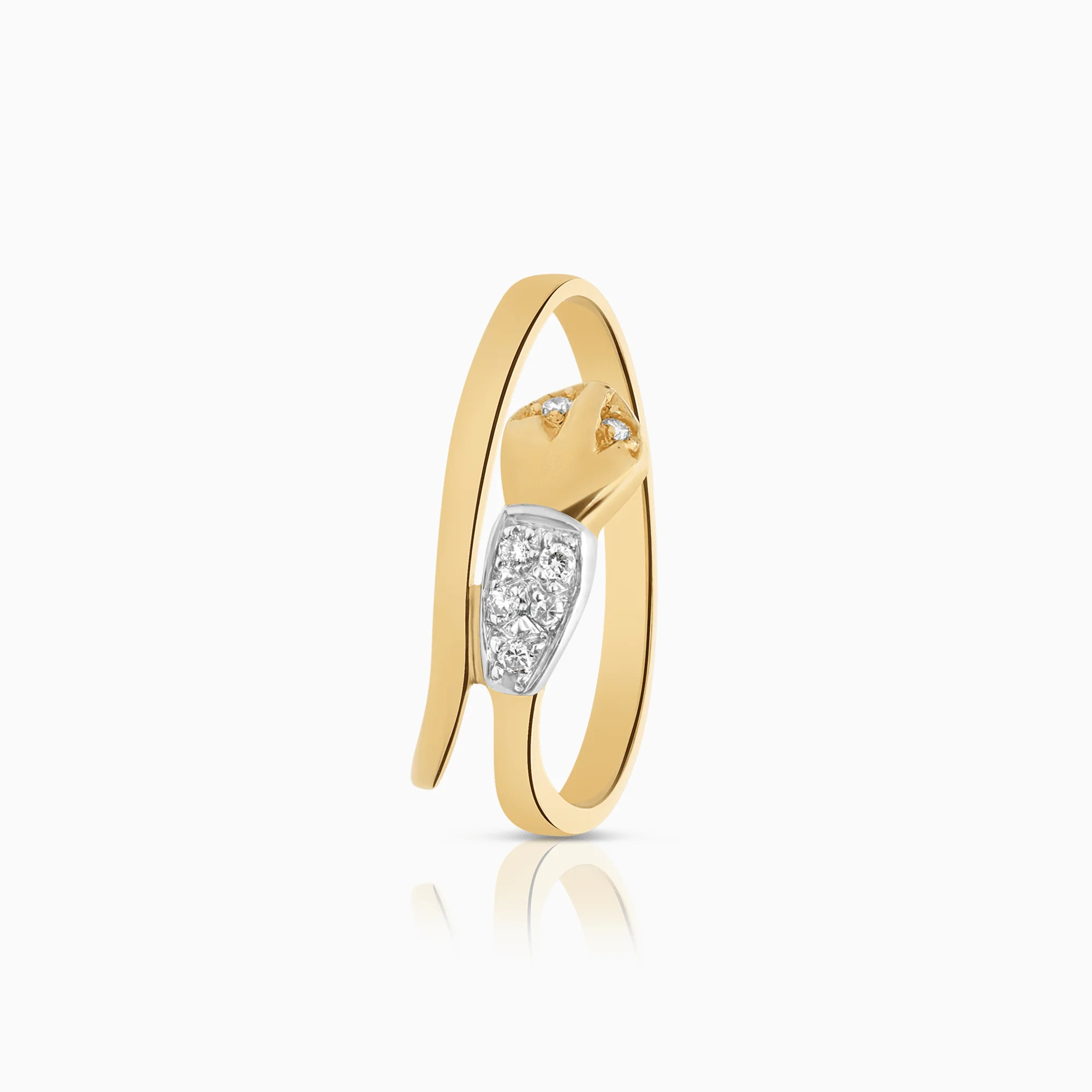 Diamond ring 0.07ct 18K gold