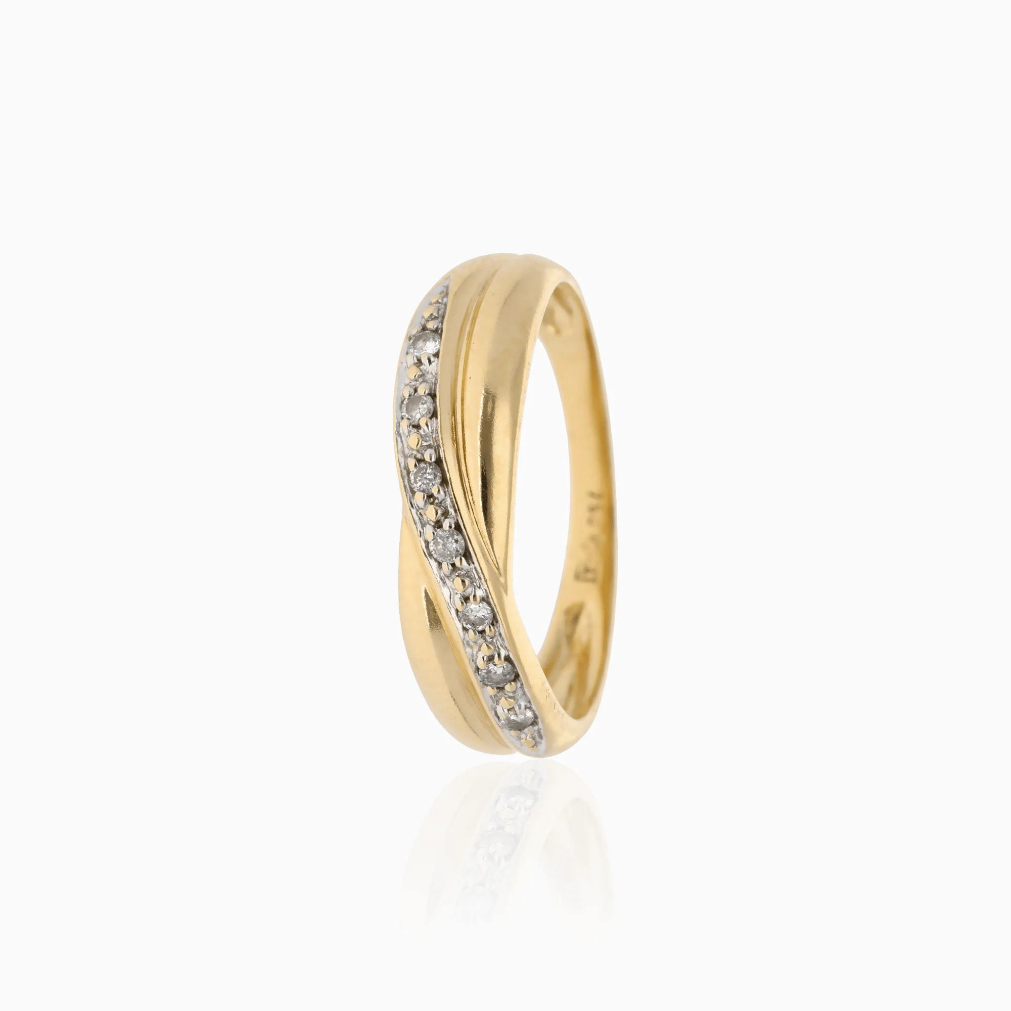 Diamond ring 0.09ct 18K gold