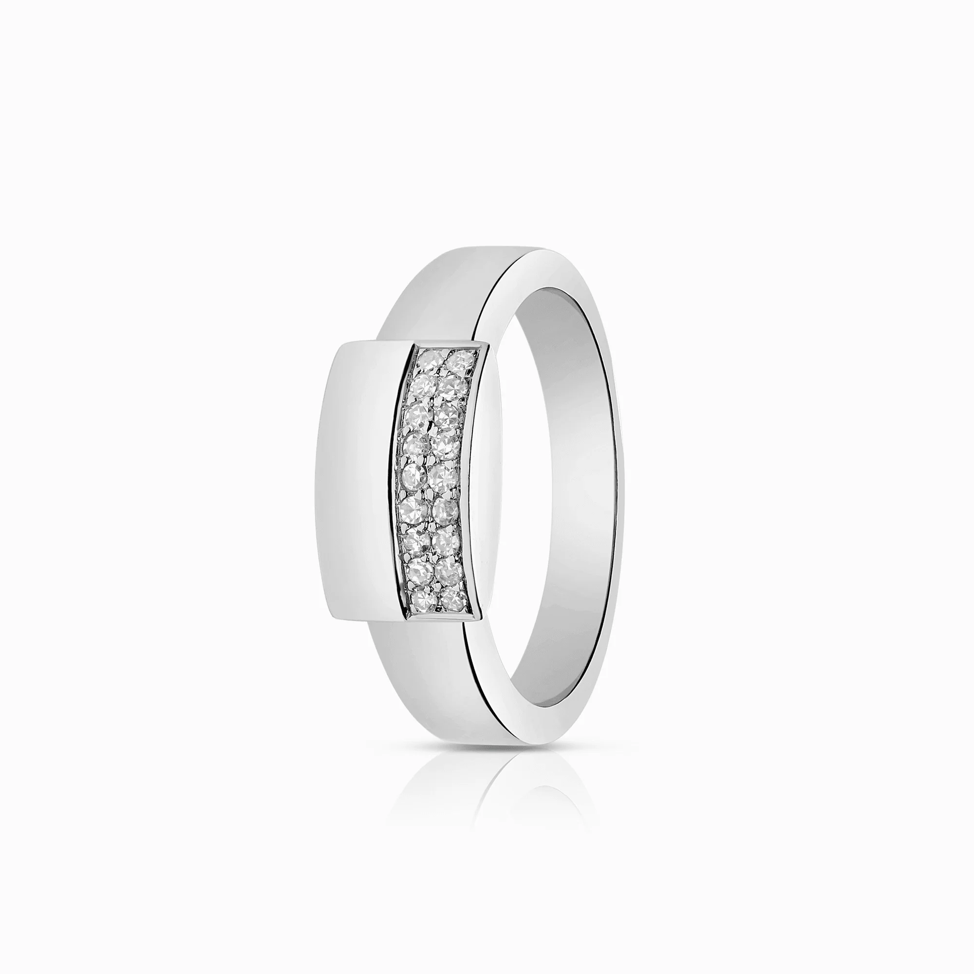 Diamond Ring 0.11ct 18K white gold