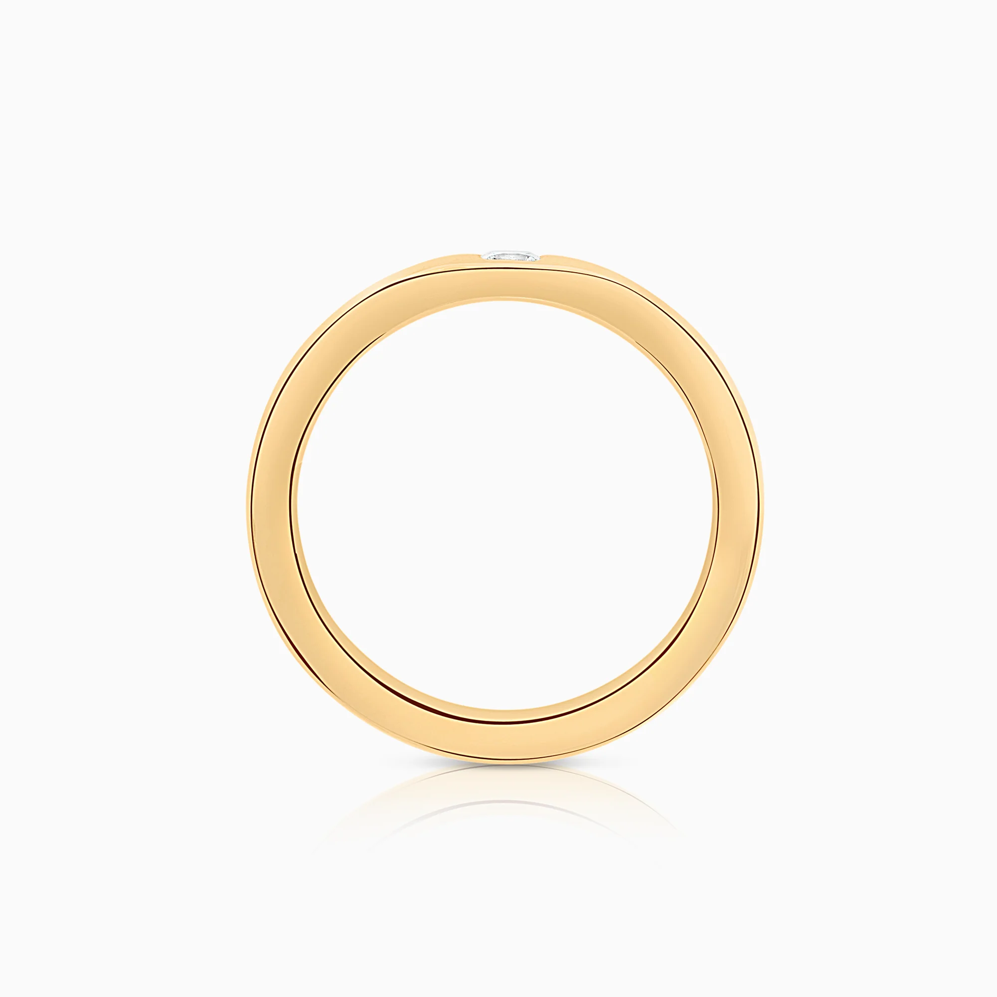 Diamond ring 0.12ct 18K gold - Image 2