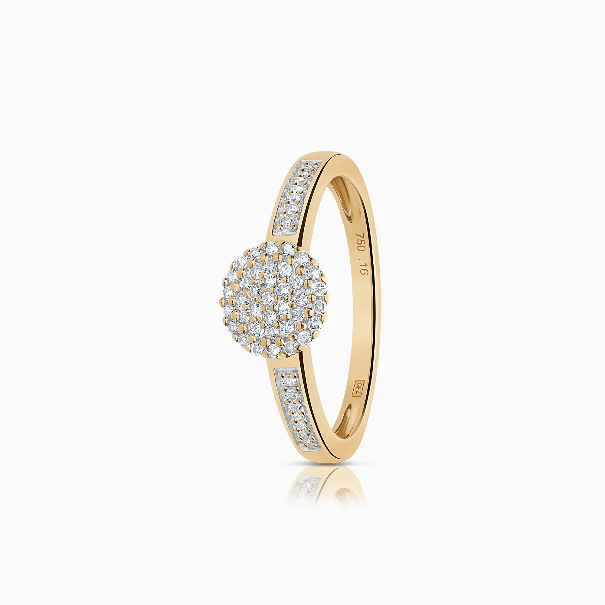 Diamond ring 0.16ct 18K gold