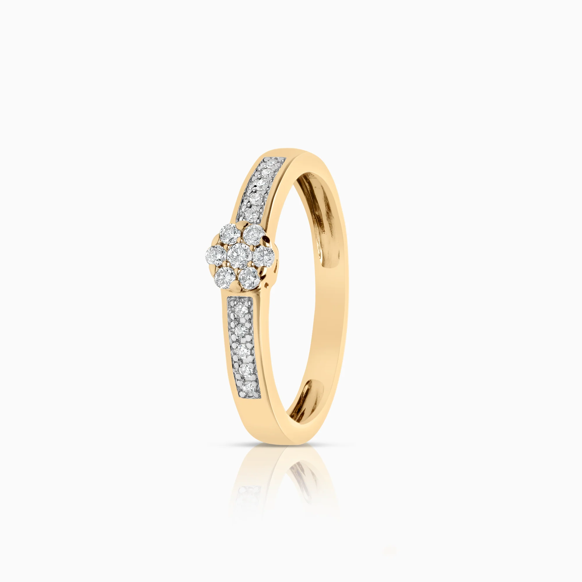 Diamond ring 0.16ct 18K gold