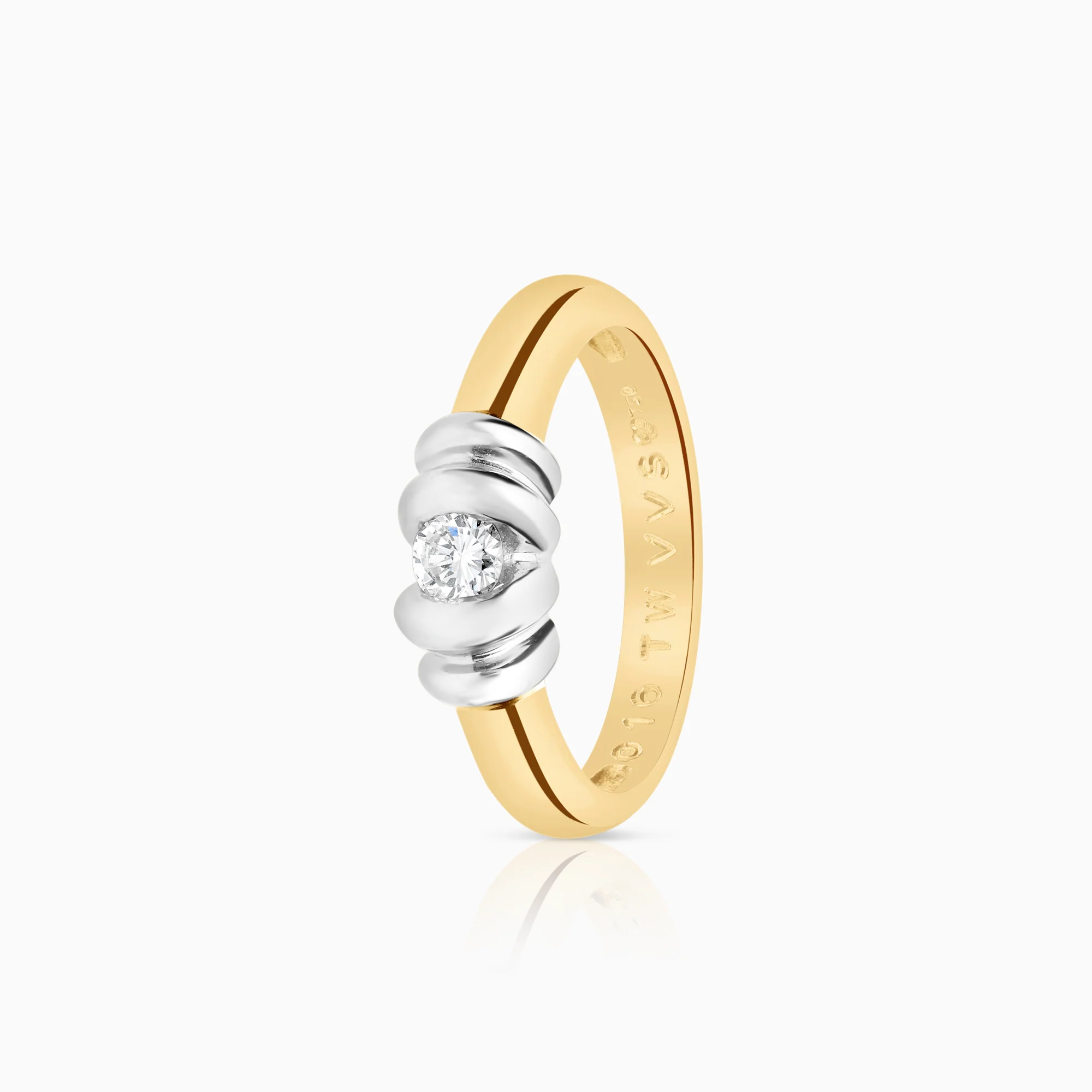Diamond ring 0.16ct 18K gold