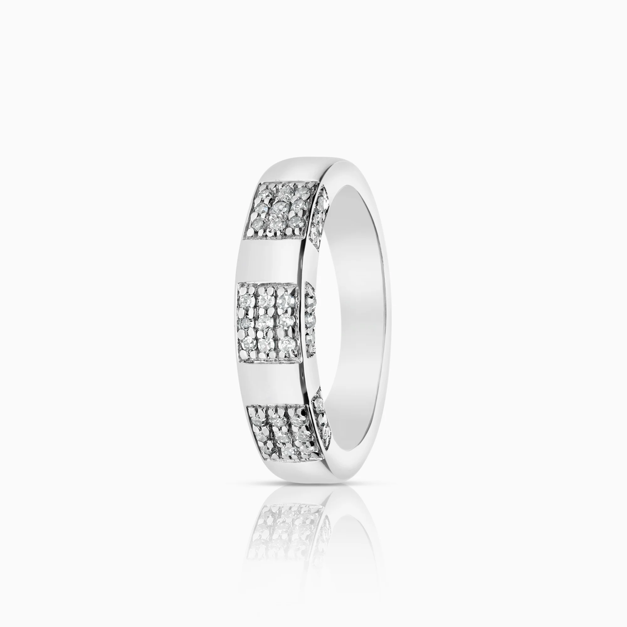 Diamond ring 0.22 ct 18K white gold