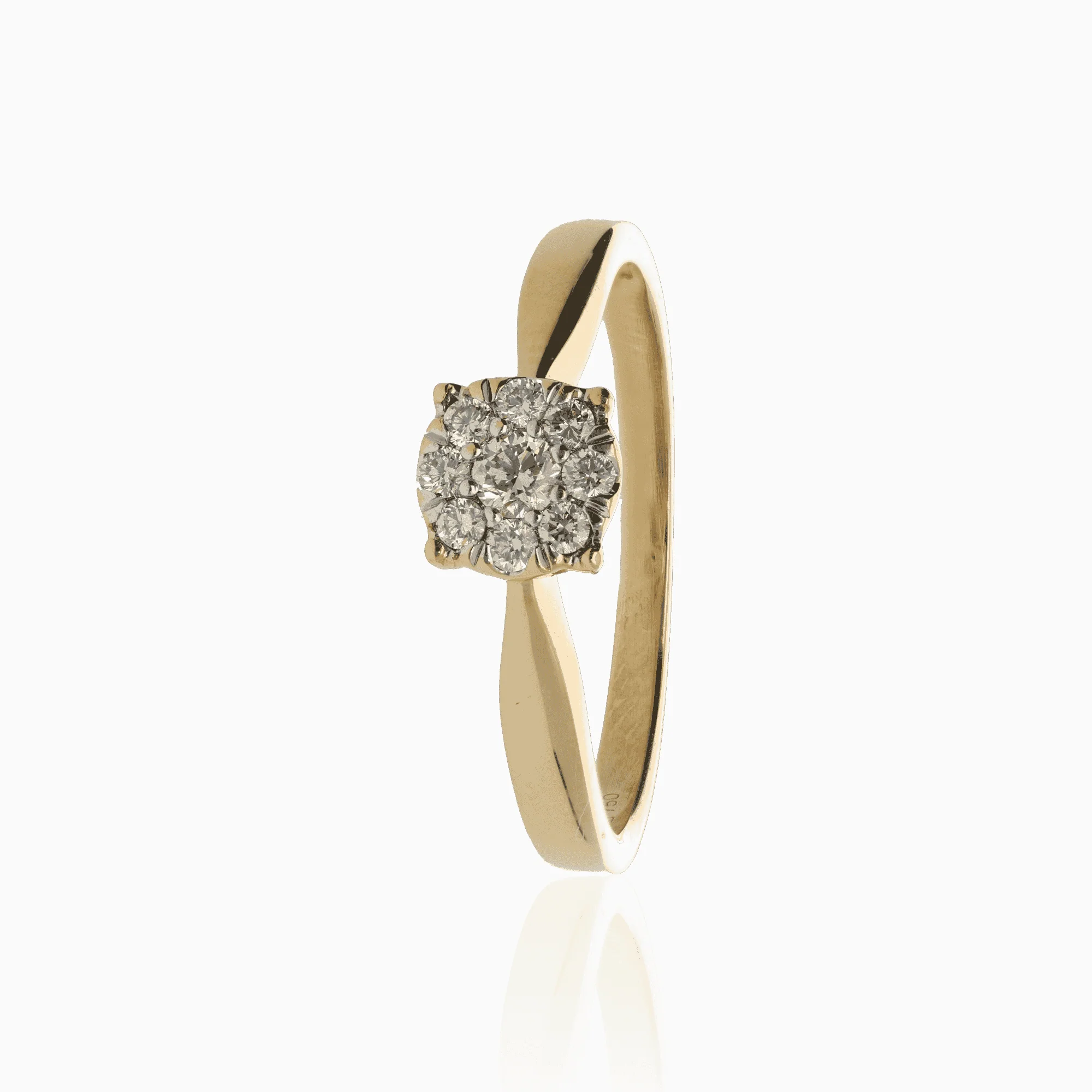 Diamond ring 0.22ct 18K