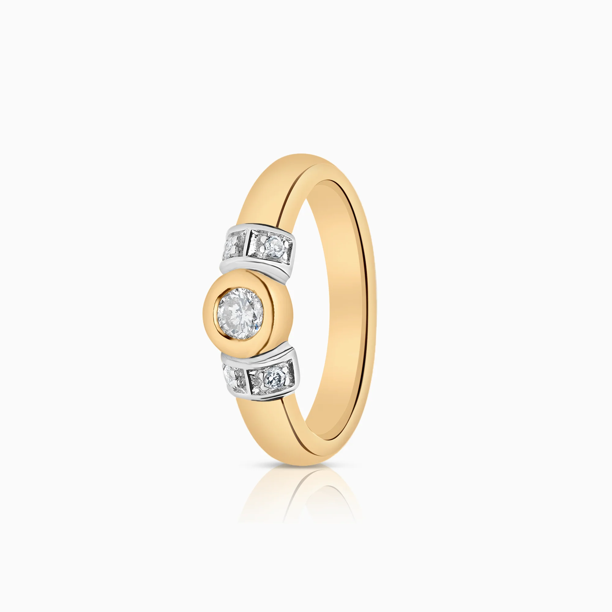 Diamond ring 0.25 ct 18K white gold