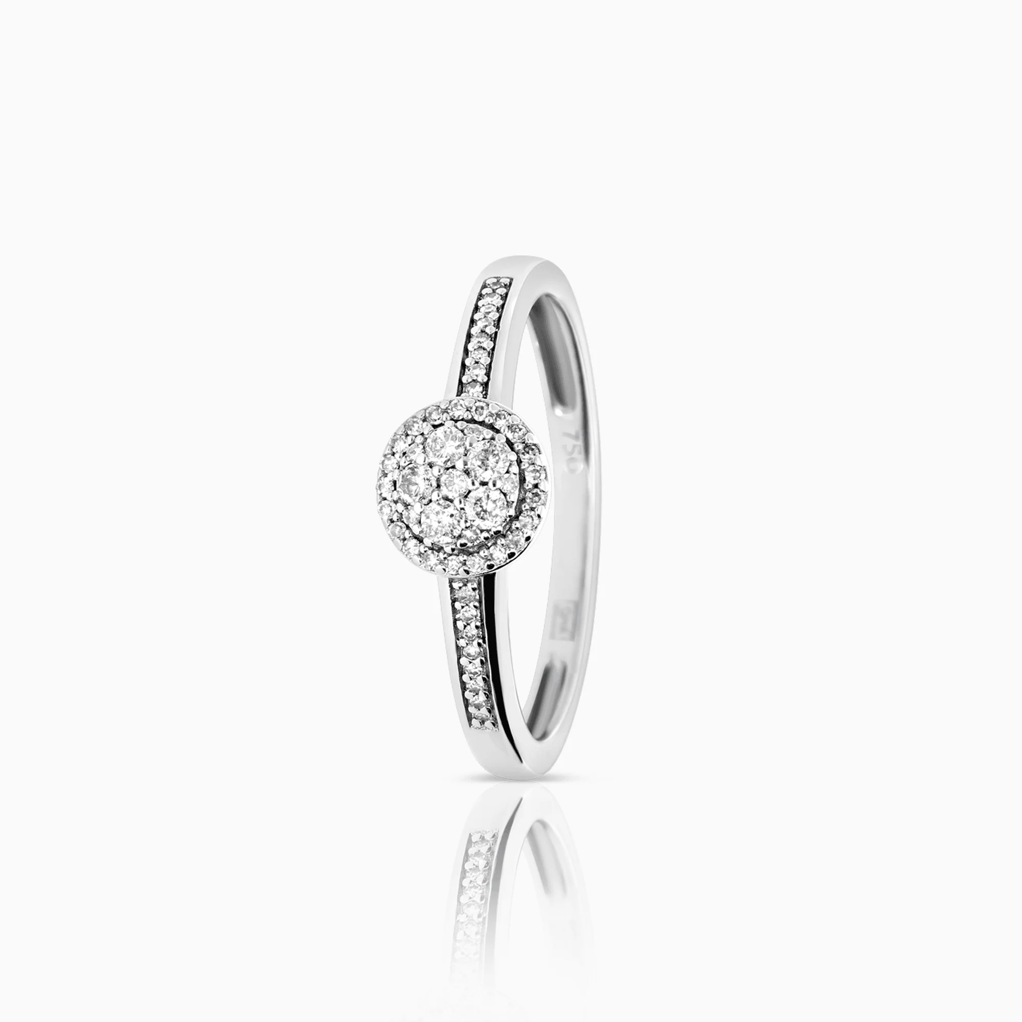 Diamond ring 0.30ct 18K white gold