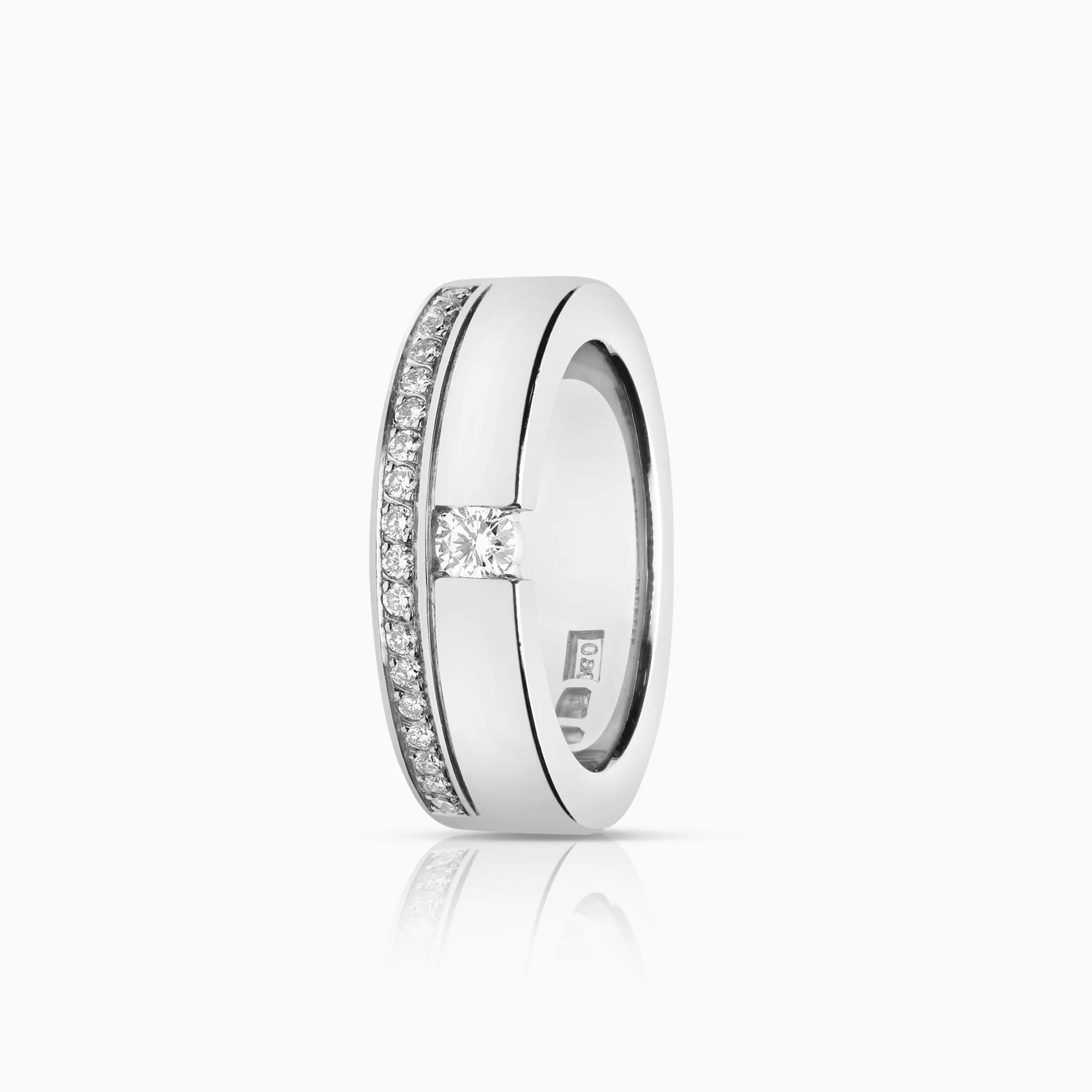 Diamond ring 0.30ct 18K white gold