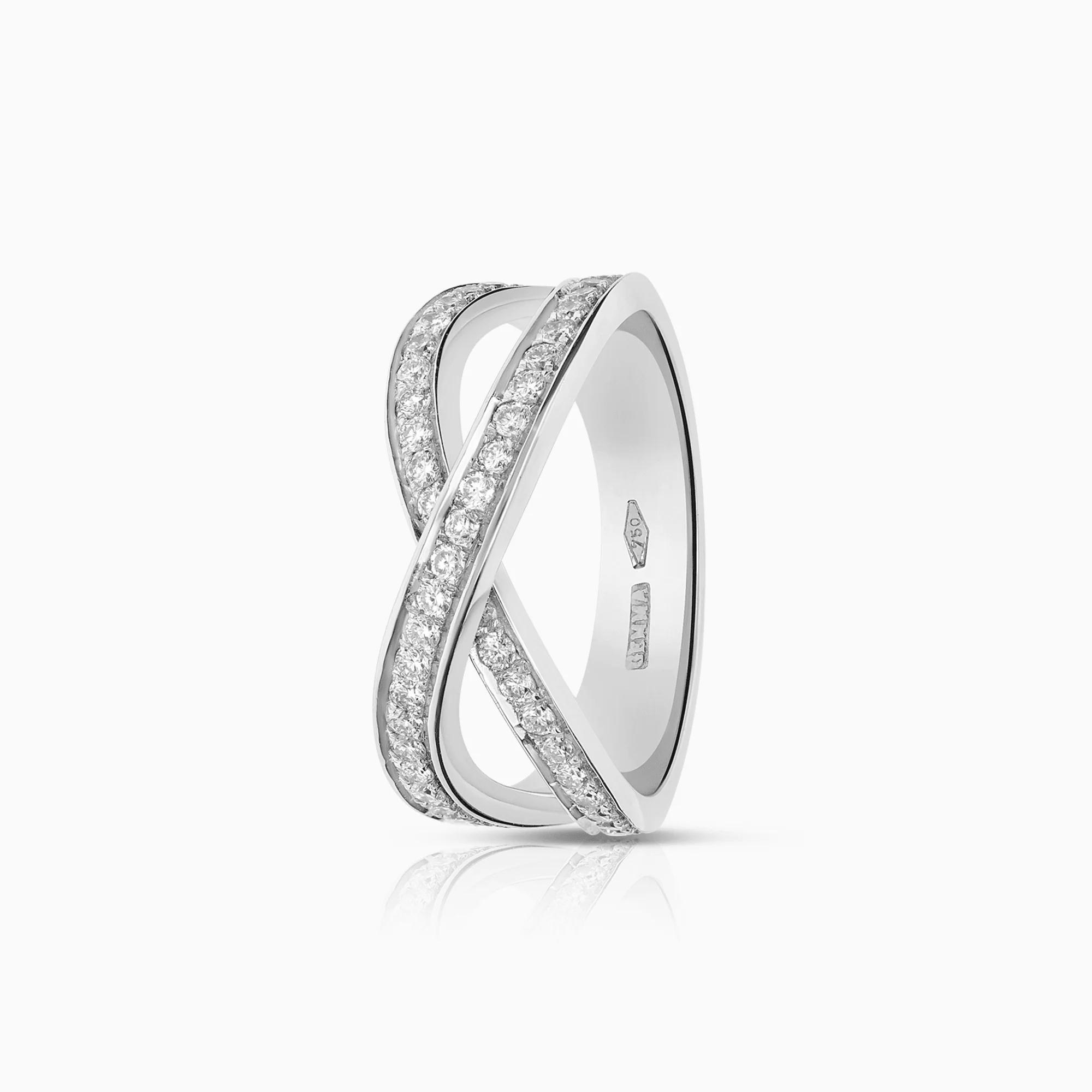 Diamond ring 0.55ct 18K white gold