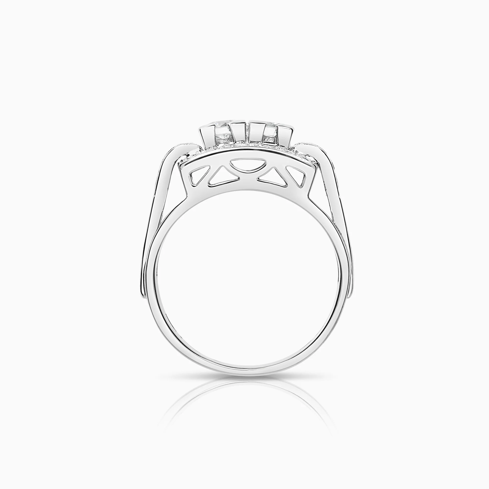 Diamond ring 0.60ct 18K white gold - Image 2