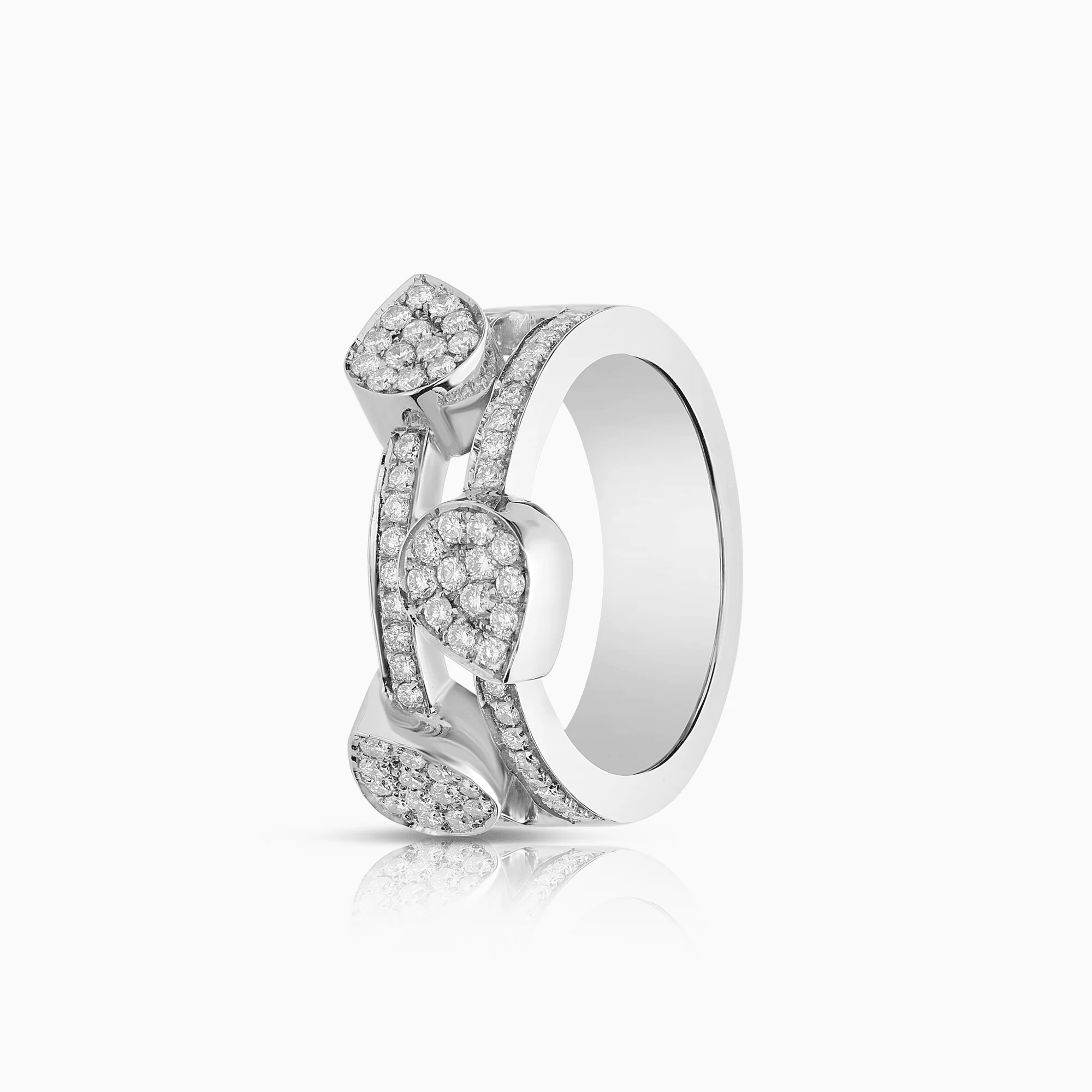 Diamond ring 0.67ct 18K white gold