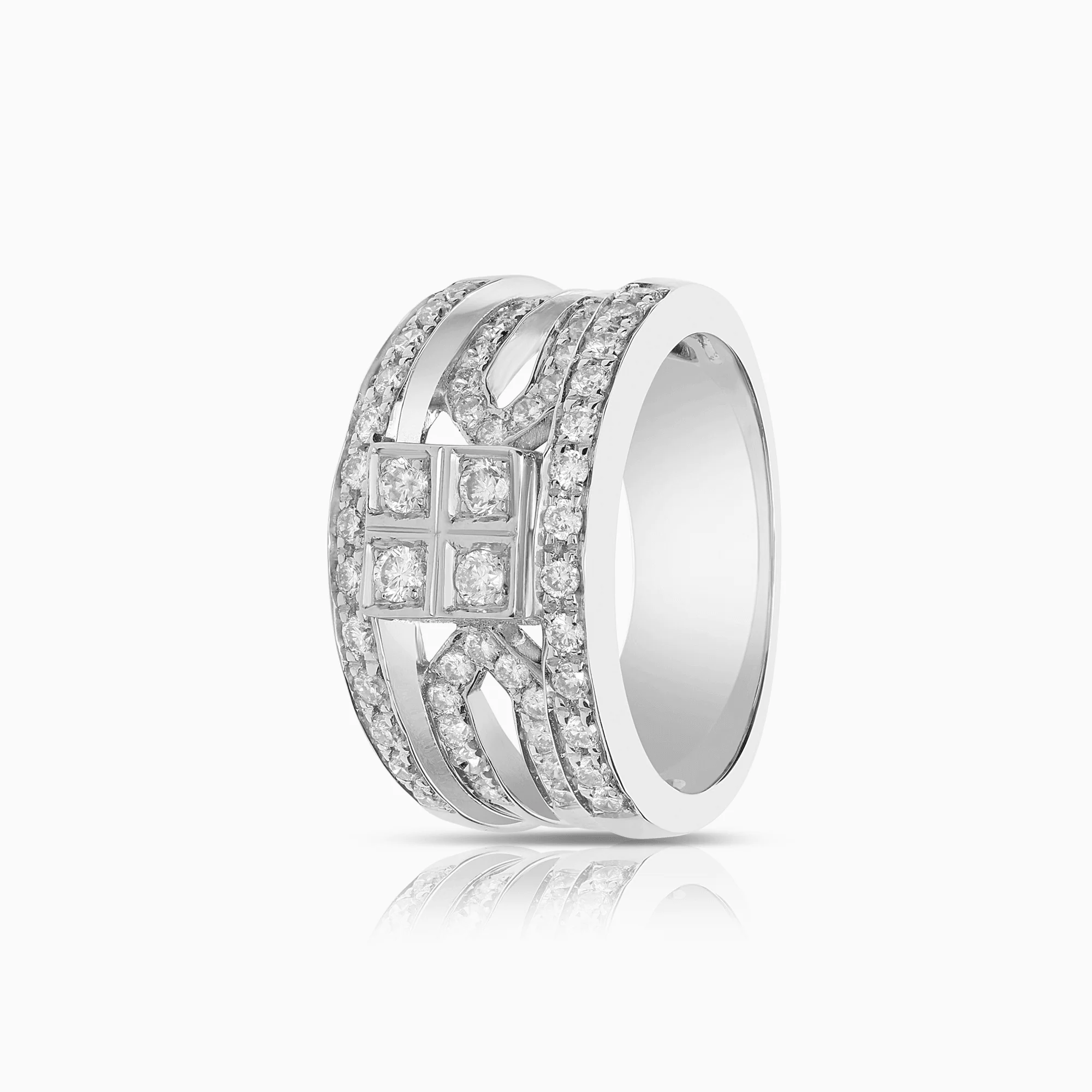 Diamond ring 0.75ct 18K white gold
