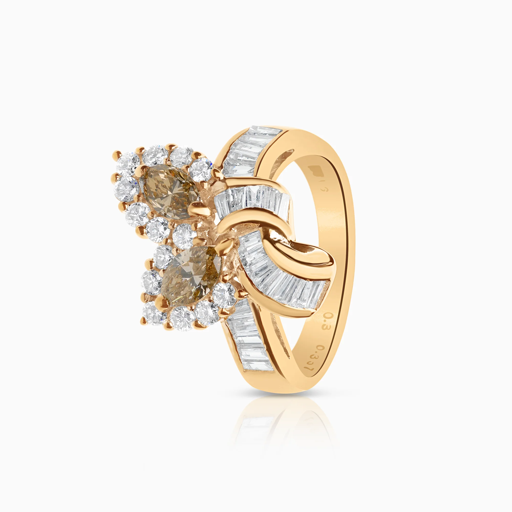 Diamond ring 1.69ct 18K gold