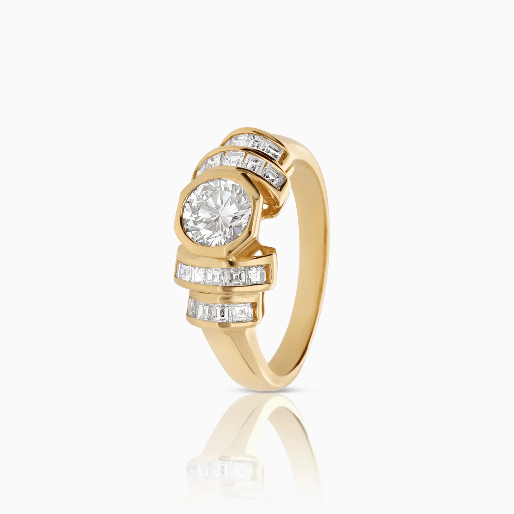 Diamond ring 1.62ct 18K gold - Image 3