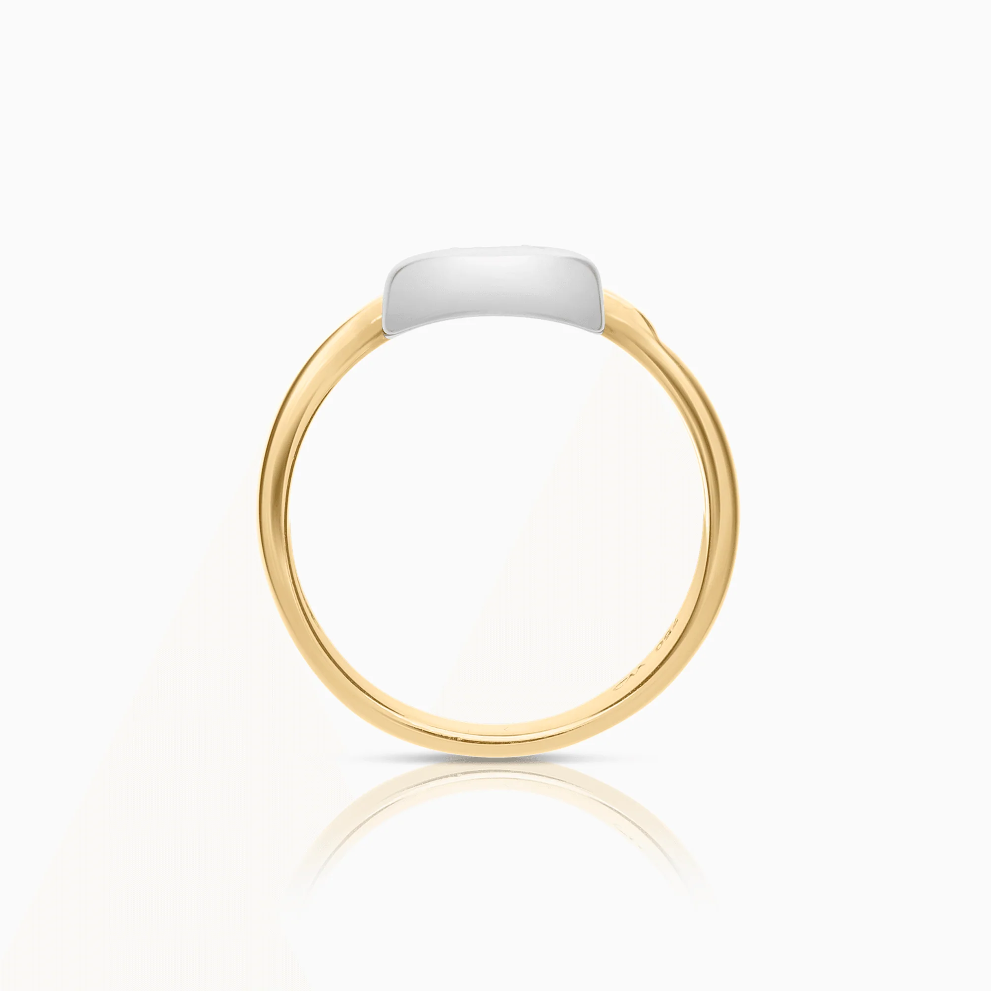 Diamond ring 0.01ct 18K gold - Image 2